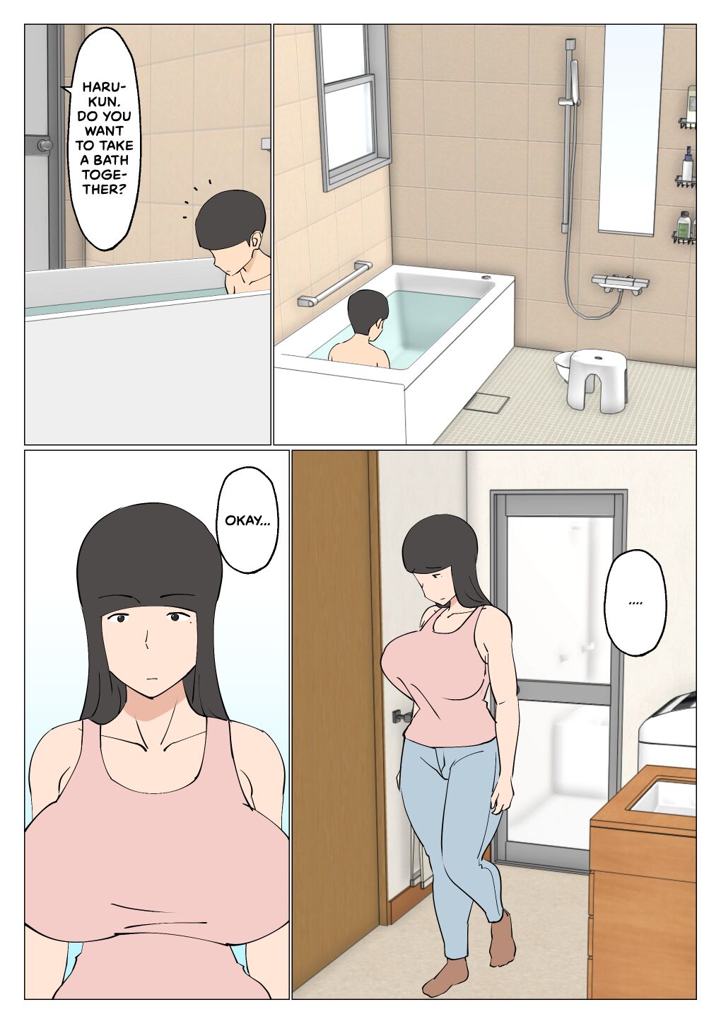 Musuko ni Ushi Chikubi Mirarechatte | My Son Saw My Cow Nipples page 6 full