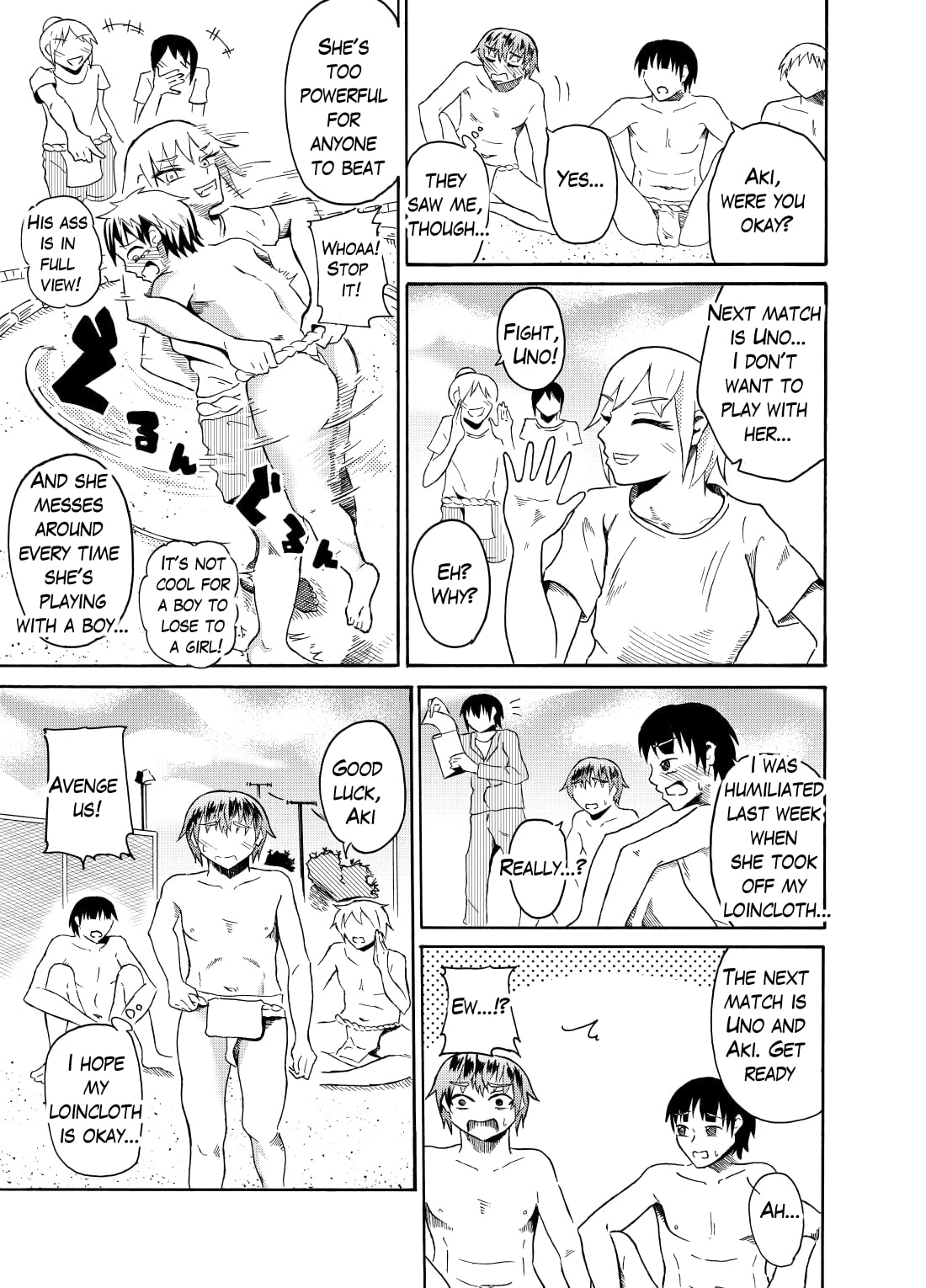 Sumou no Jugyou de CFNM | CFNM in Sumo Class page 8 full