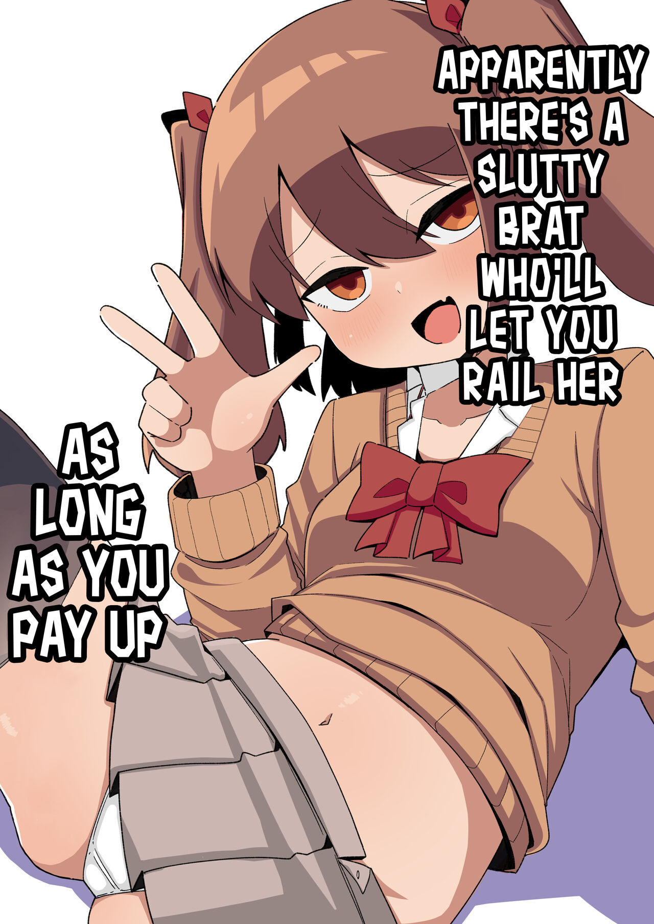 Kane sae Haraeba Yarasetekureru Mesugaki ga Iru rashii | Apparently There's a Slutty Brat Who'll Let You Rail Her as Long as You Pay Up page 1 full