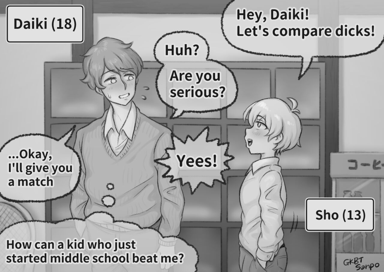 Toshishita Shounen ni Chinko no Size de Makete, Kanojo o Netorareru | BOY with a bigger dick than mine page 3 full