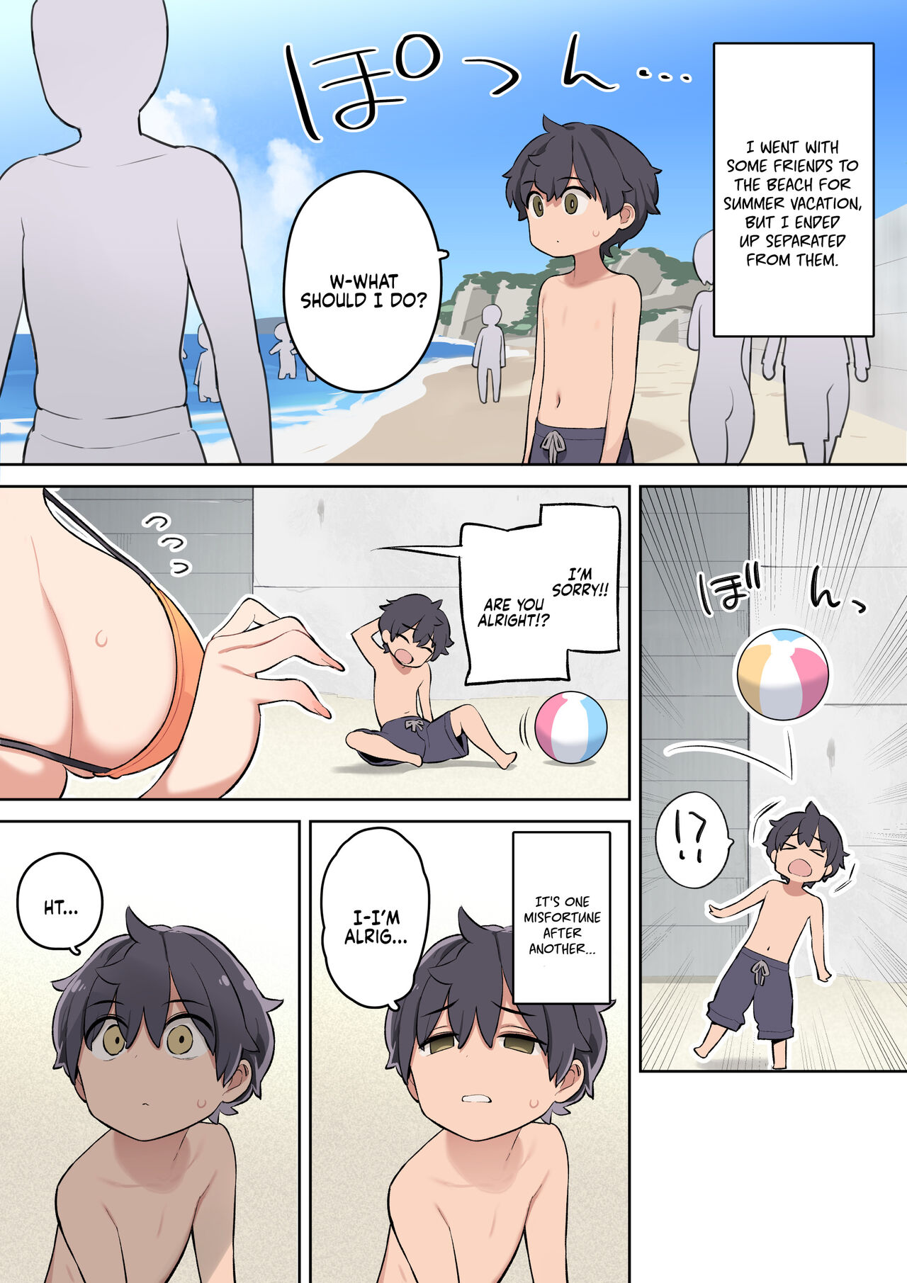 Moshi Umibe de Ecchi na Onee-san to Deattara | If You Were to Meet A Sexy Lady at the Beach page 3 full