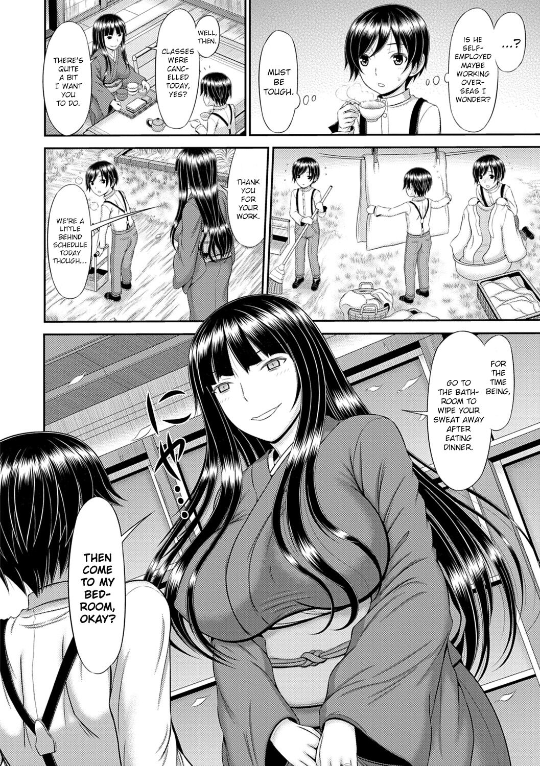 Tanbi Naru Wafuku Kyonyuu Hitozuma o Sewa Suru Shounen Daigakusei page 4 full