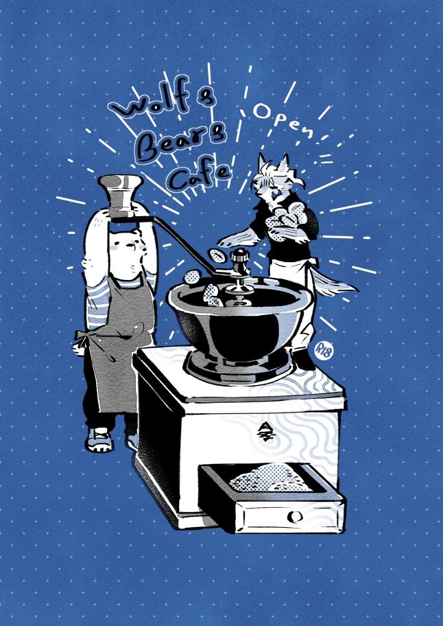 Wolf & Bear & Cafe // Fox & Tiger & Cup Noodles page 1 full