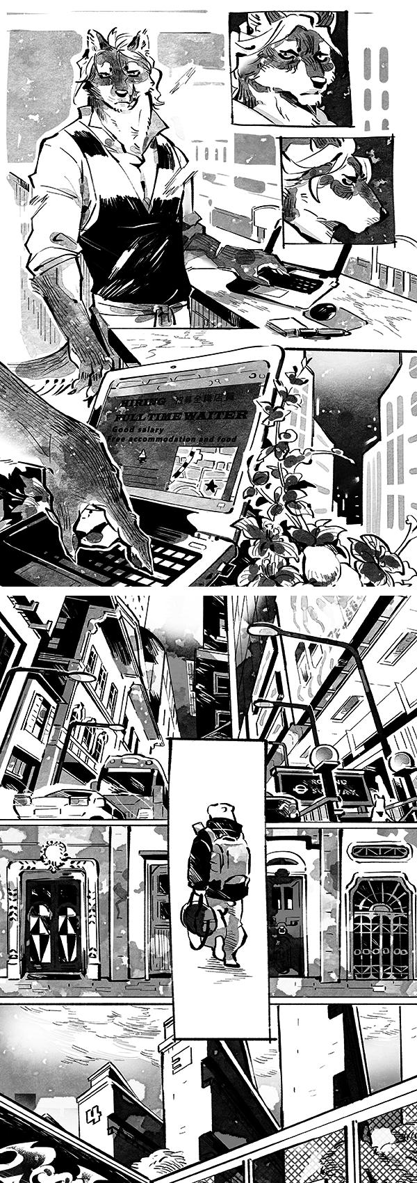 Wolf & Bear & Cafe // Fox & Tiger & Cup Noodles page 8 full