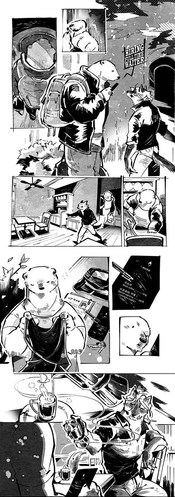 Wolf & Bear & Cafe // Fox & Tiger & Cup Noodles page 9 full