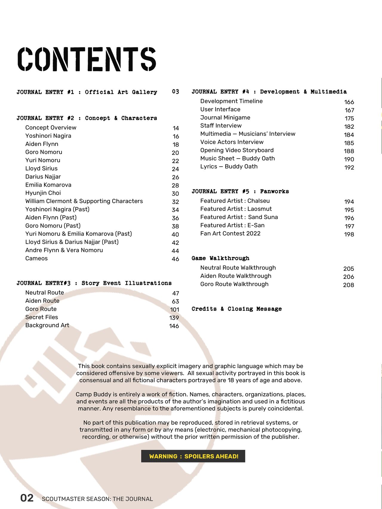 Camp Buddy Scoutmaster Season The Journal page 3 full