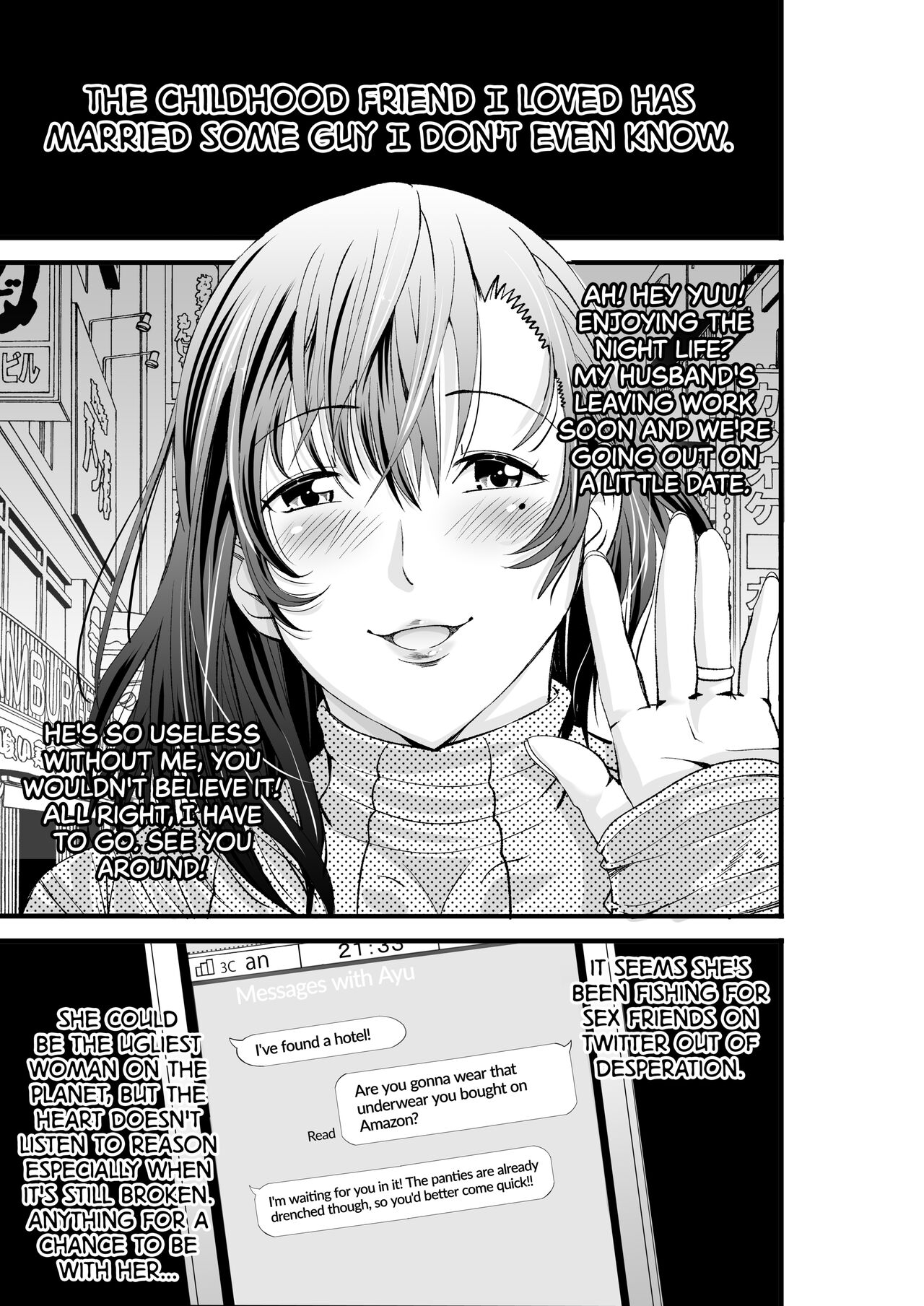 Osananetori ~Suki datta Osananajimi Hitozuma o Netotta Kekka~ | First Crush NTR ~What Happens When You Fuck Your Now Married Childhood Friend~ page 4 full