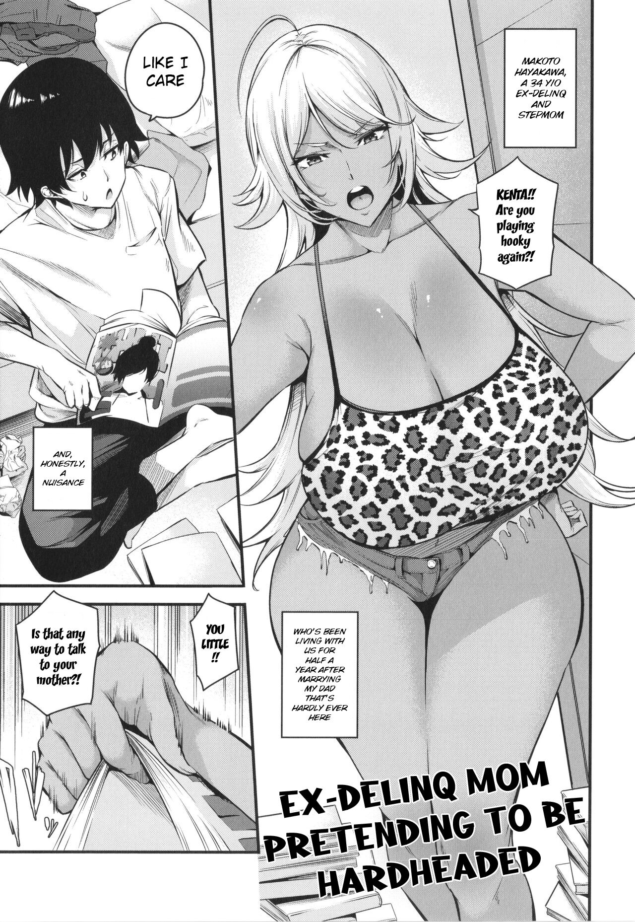 Kouha Kidori no Moto YanMama | Ex-Delinq Mom Pretending To Be Hardheaded page 1 full