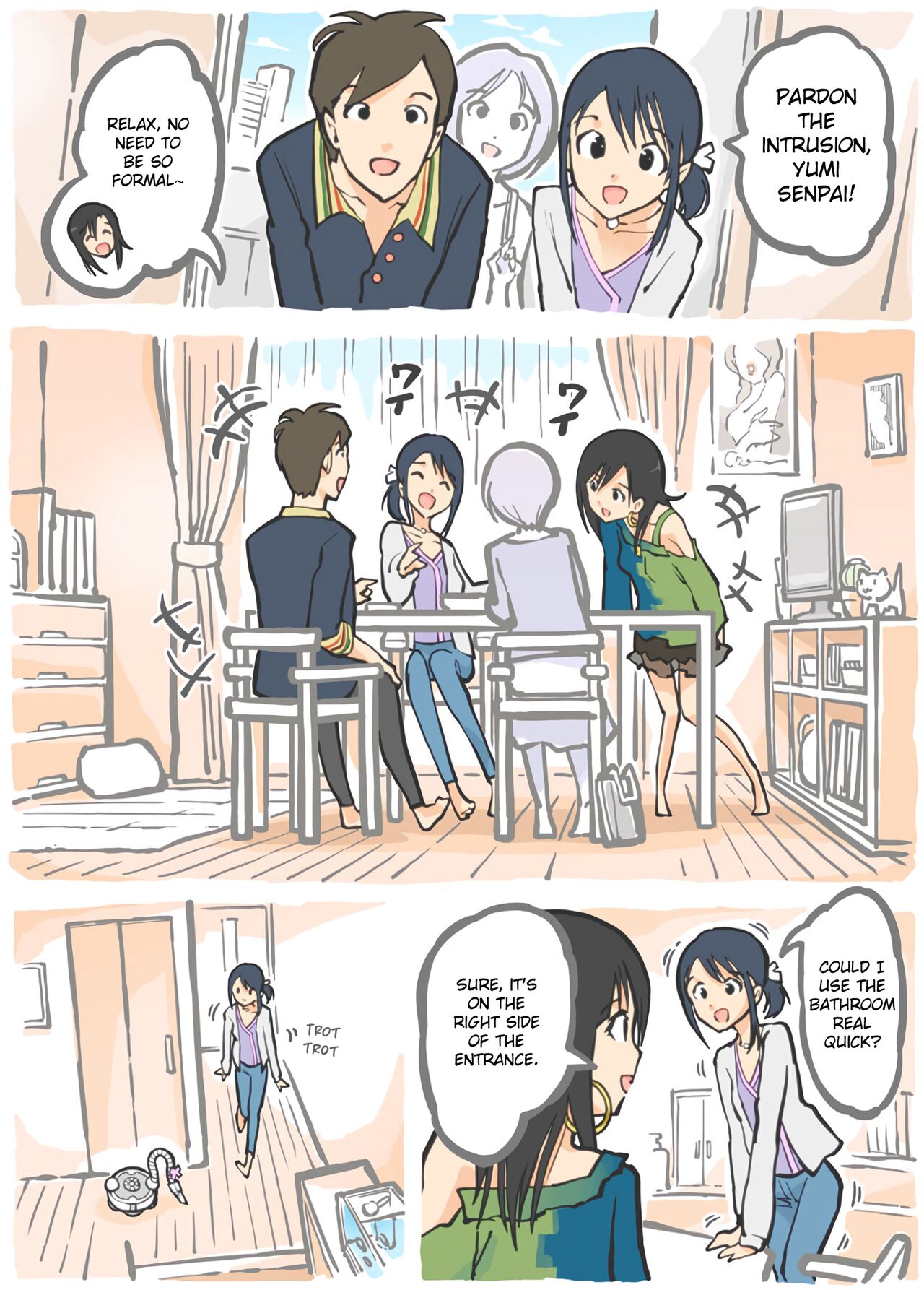 Molested by a Vacuum Cleaner - Kohai's Home Visit - page 3 full