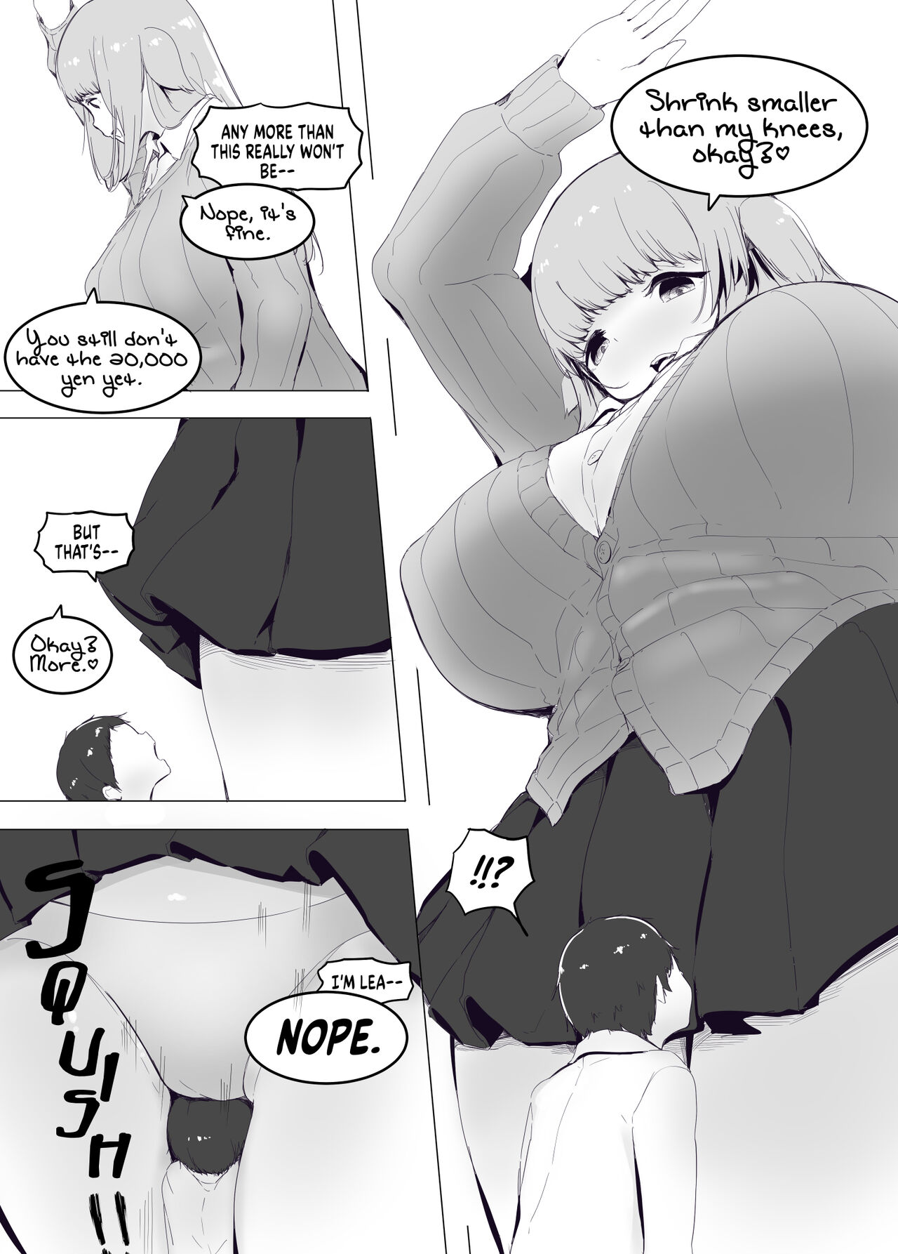 The Girl Takes My Height. page 5 full