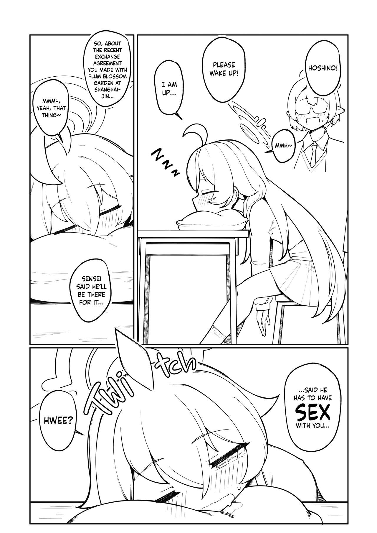 Abydos Ninkatsu Kiroku ~Hoshino no Baai~ | Abydos Pregnancy Records ~The Case of Hoshino~ page 2 full