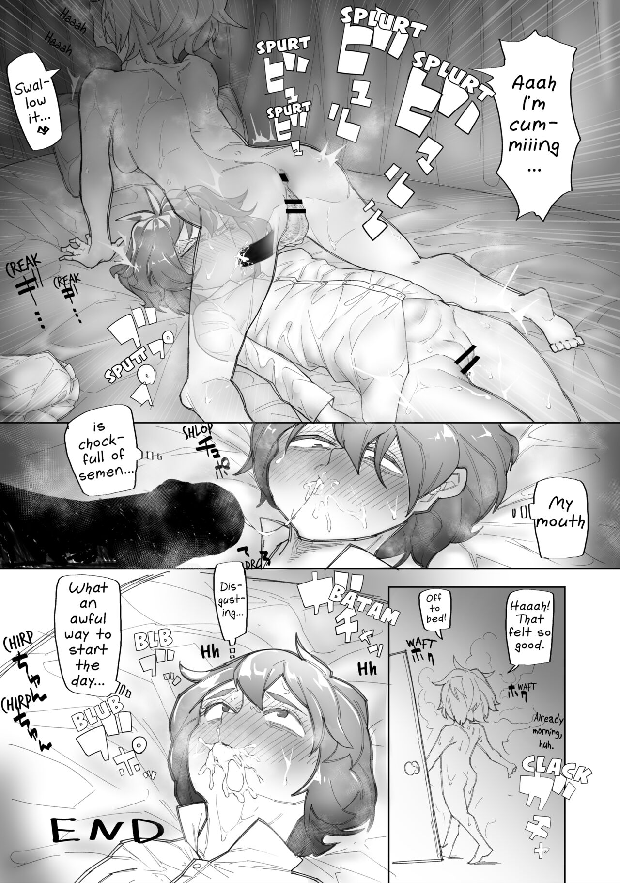 Flan Ni Nekomi Wo Osowarete Nodooku Haisetsu Shasei Sareru Remi | Remi Gets Assaulted in Her Sleep and Her Throat Jizzed Full by Flan page 4 full