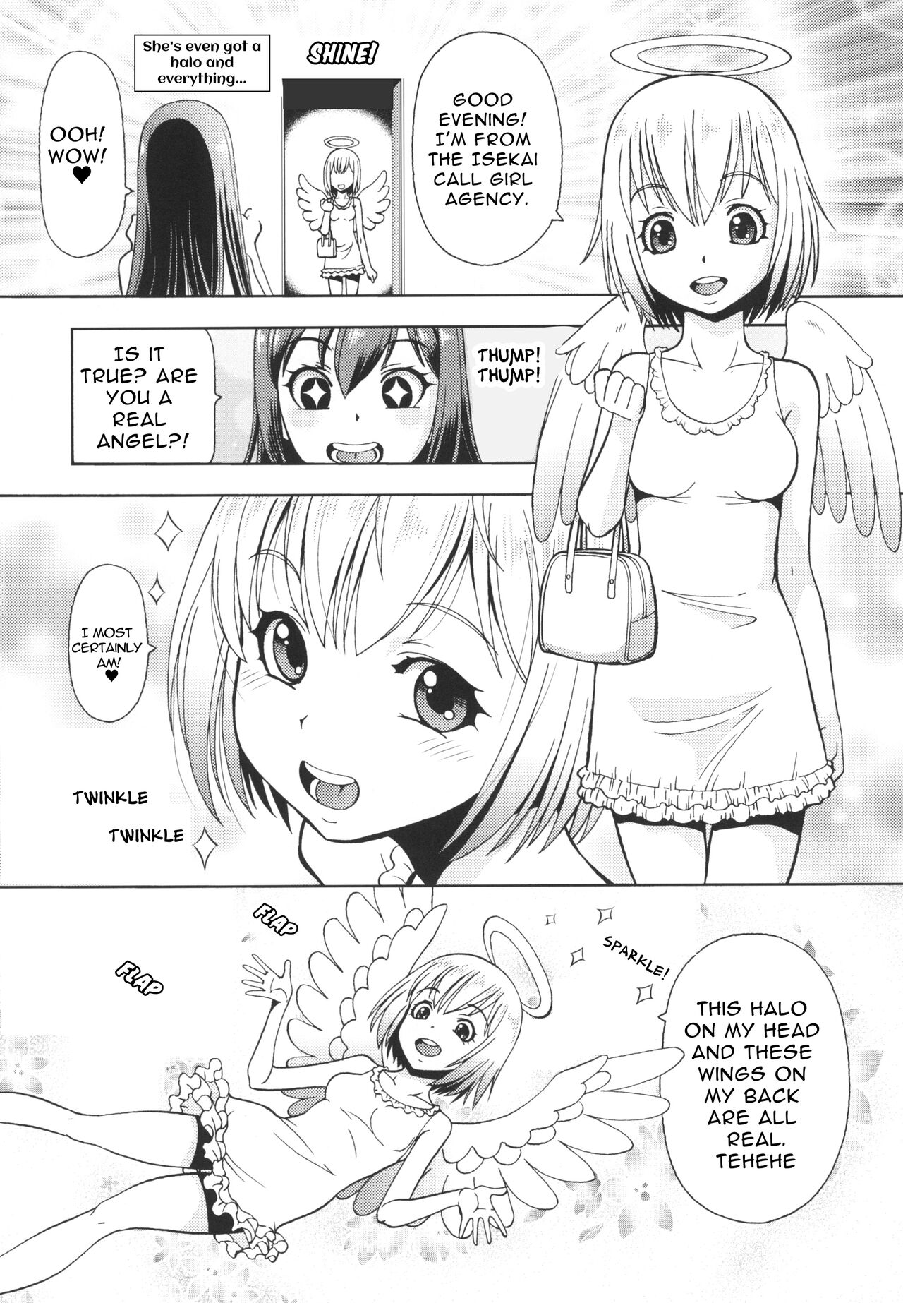 Isekai Fuuzoku Gaiden Futanari Tenshi-san page 4 full