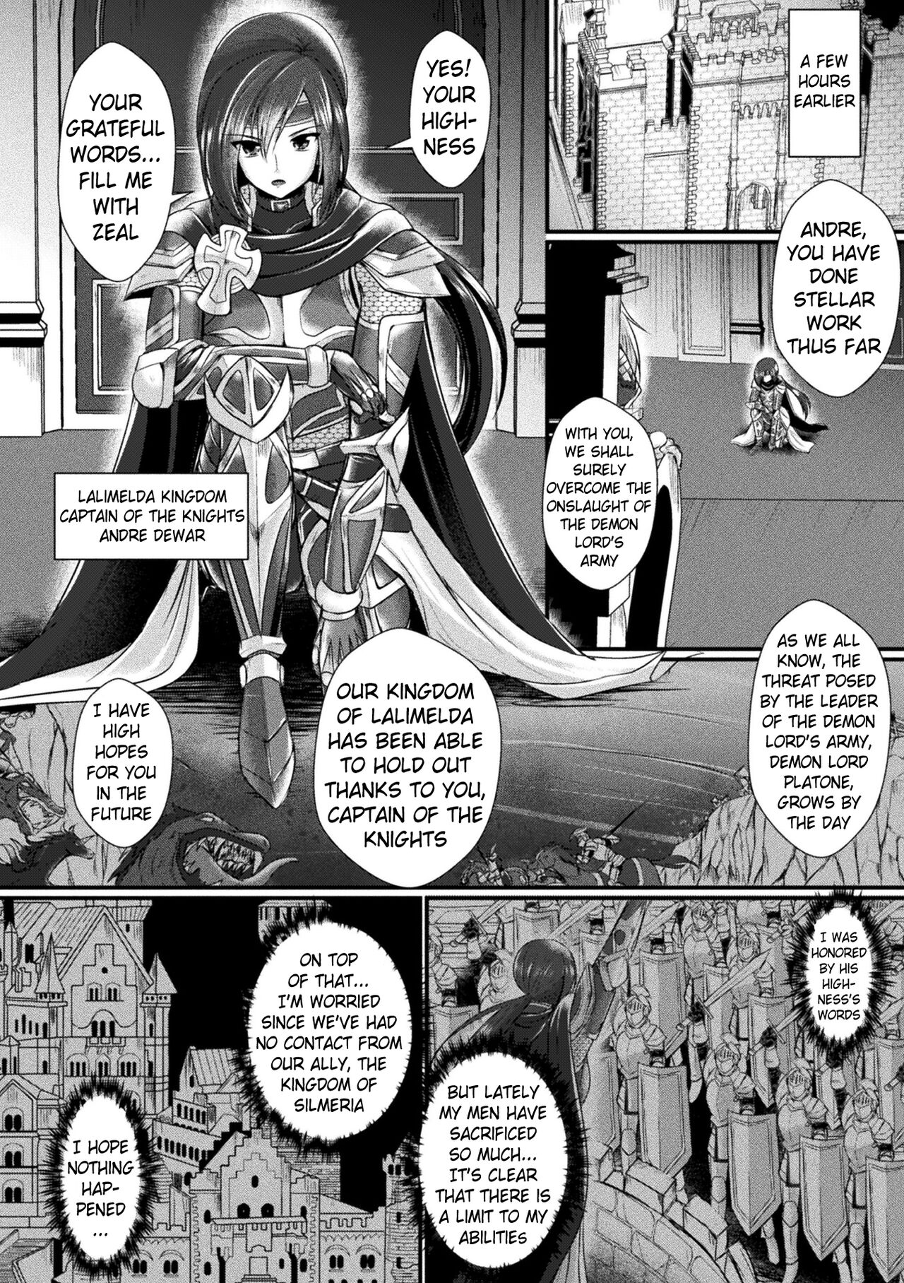 Conduire au mal ～TS Kishi No Daraku~ Zenpen | Conduire au mal ~Fall of a Gender Bent Knight~ Part 1 page 2 full