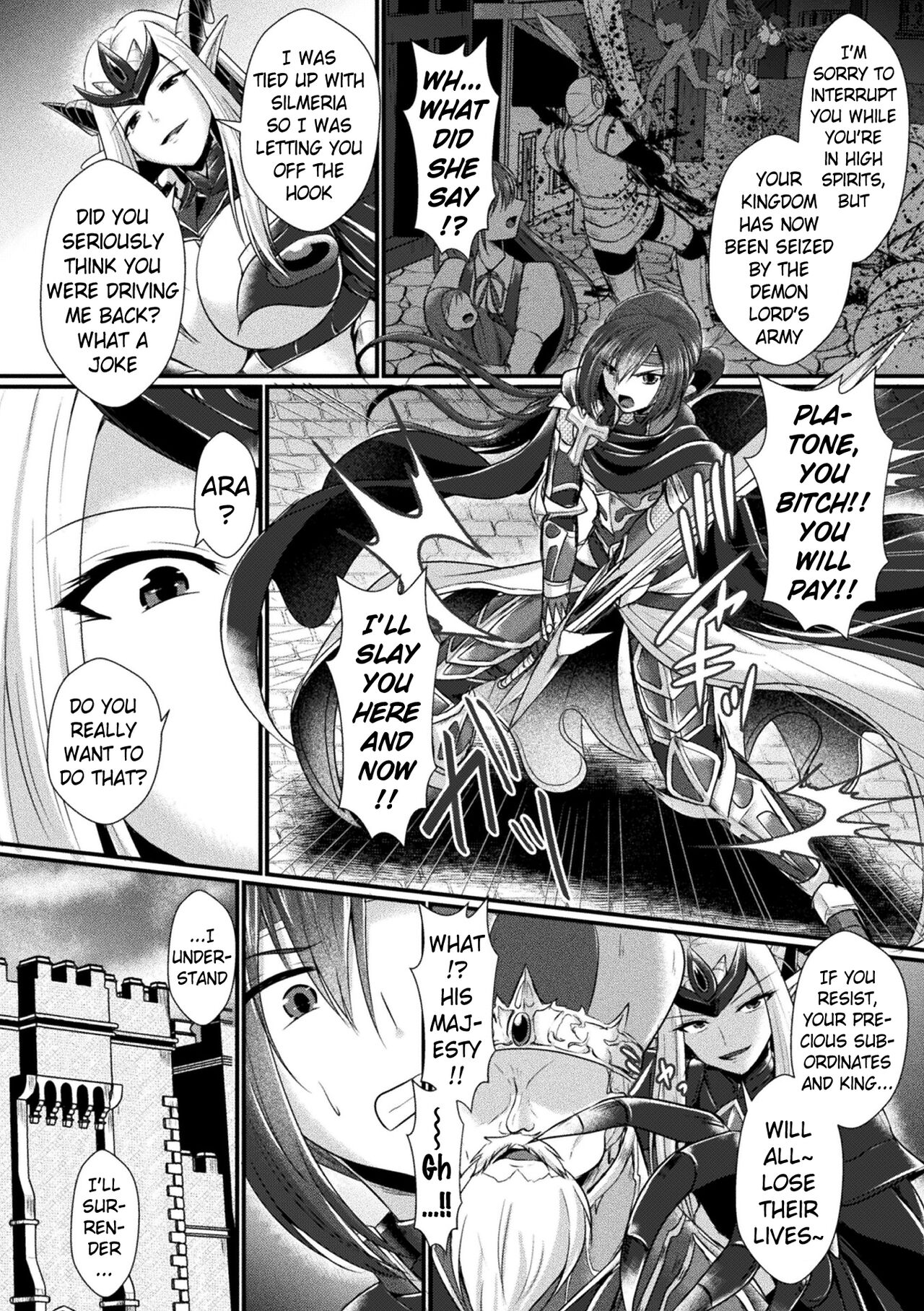 Conduire au mal ～TS Kishi No Daraku~ Zenpen | Conduire au mal ~Fall of a Gender Bent Knight~ Part 1 page 4 full