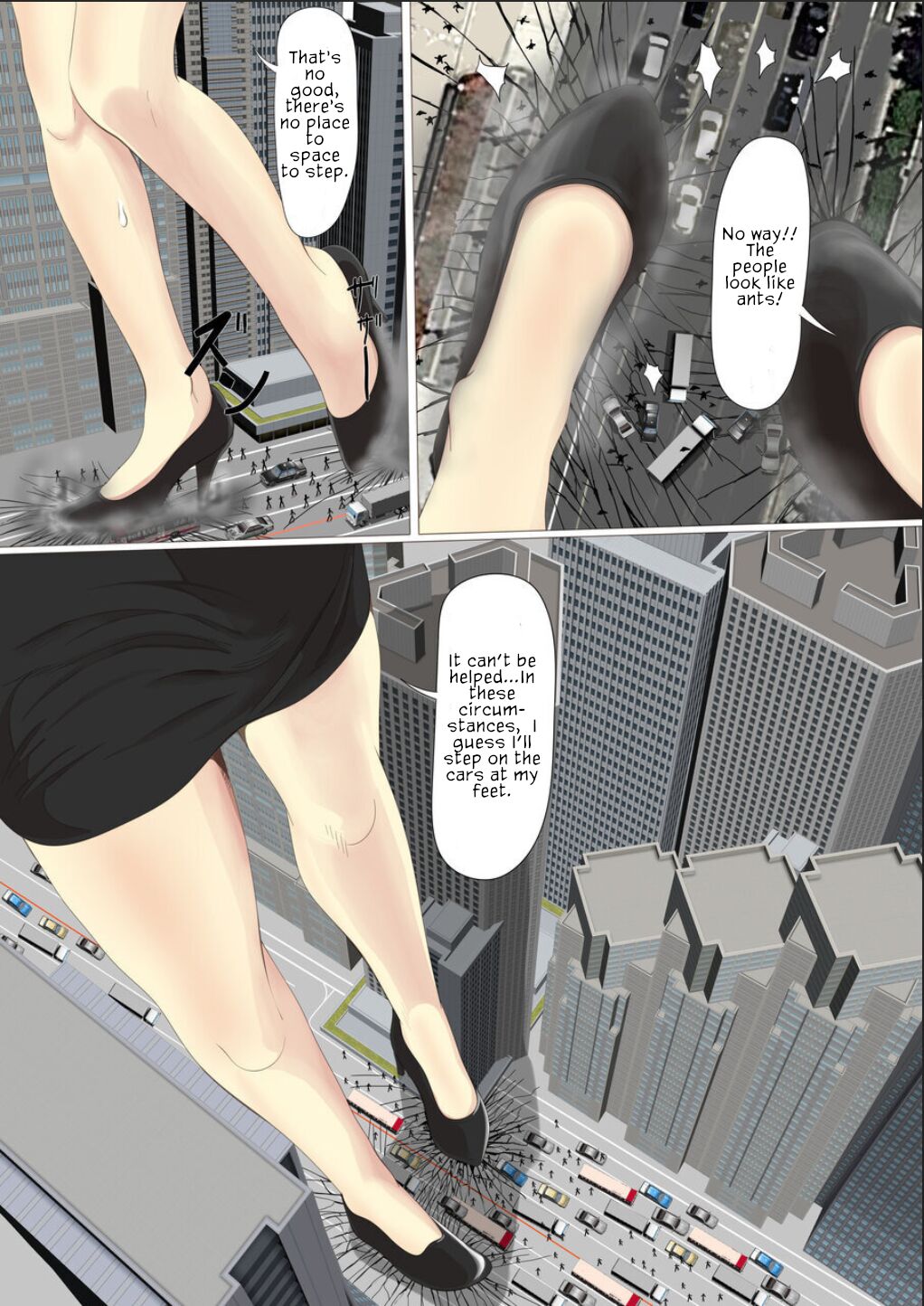 Kyodai Musume Short Short Saito Shizue no Baai |  Giantess short story: Saito Shizue’s case page 8 full