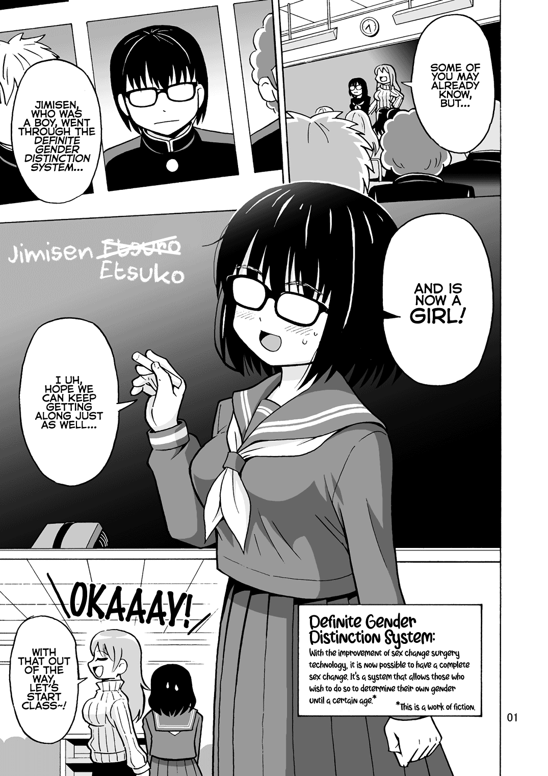 Jimi Danshi TS shita Kekka... | Plain Boy Swapped Genders... page 2 full