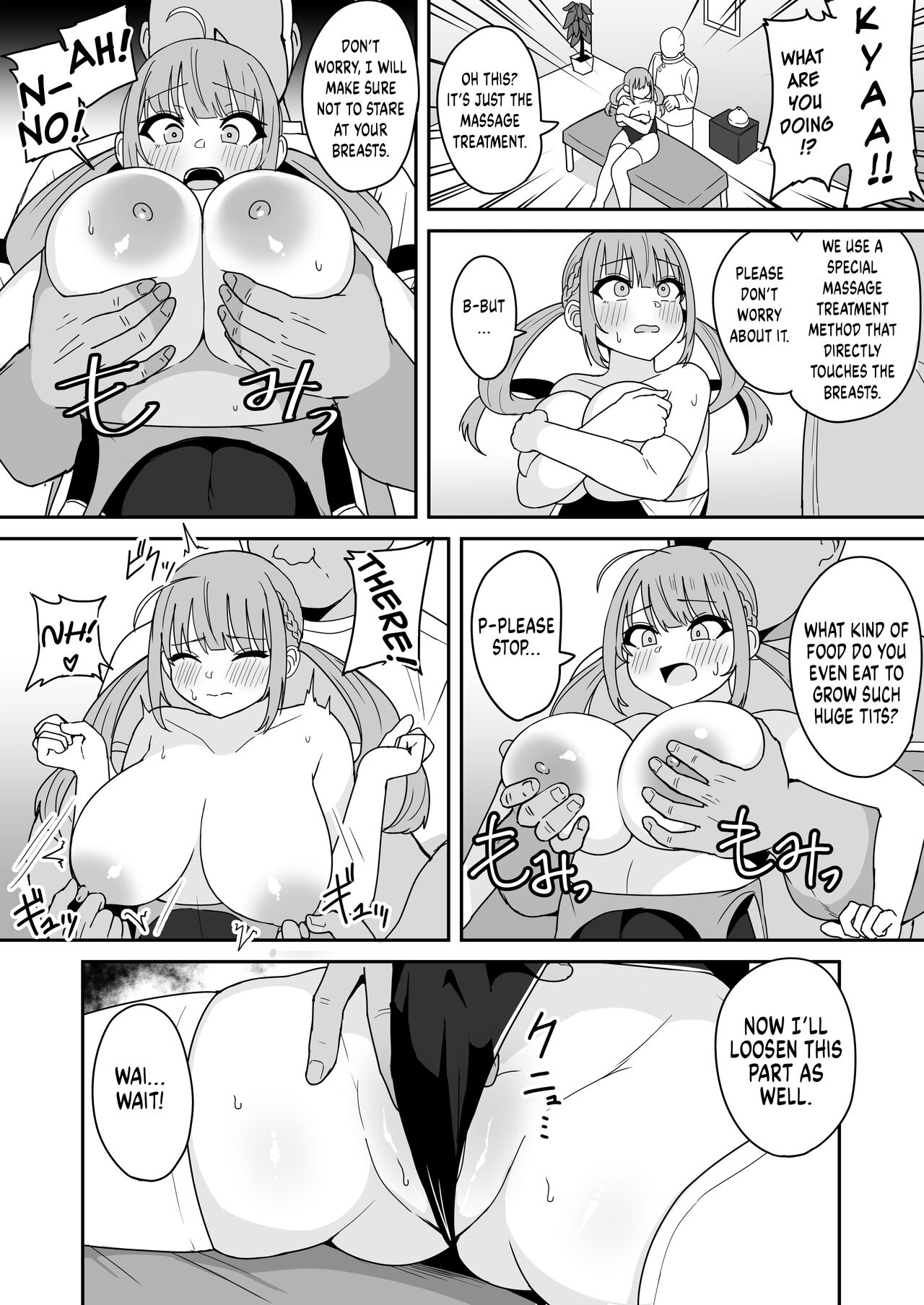 Massage-Ten de Sekuhara Sareru Aqua-chan | Aqua-chan Gets Sexually Harassed at a Massage Parlor page 4 full