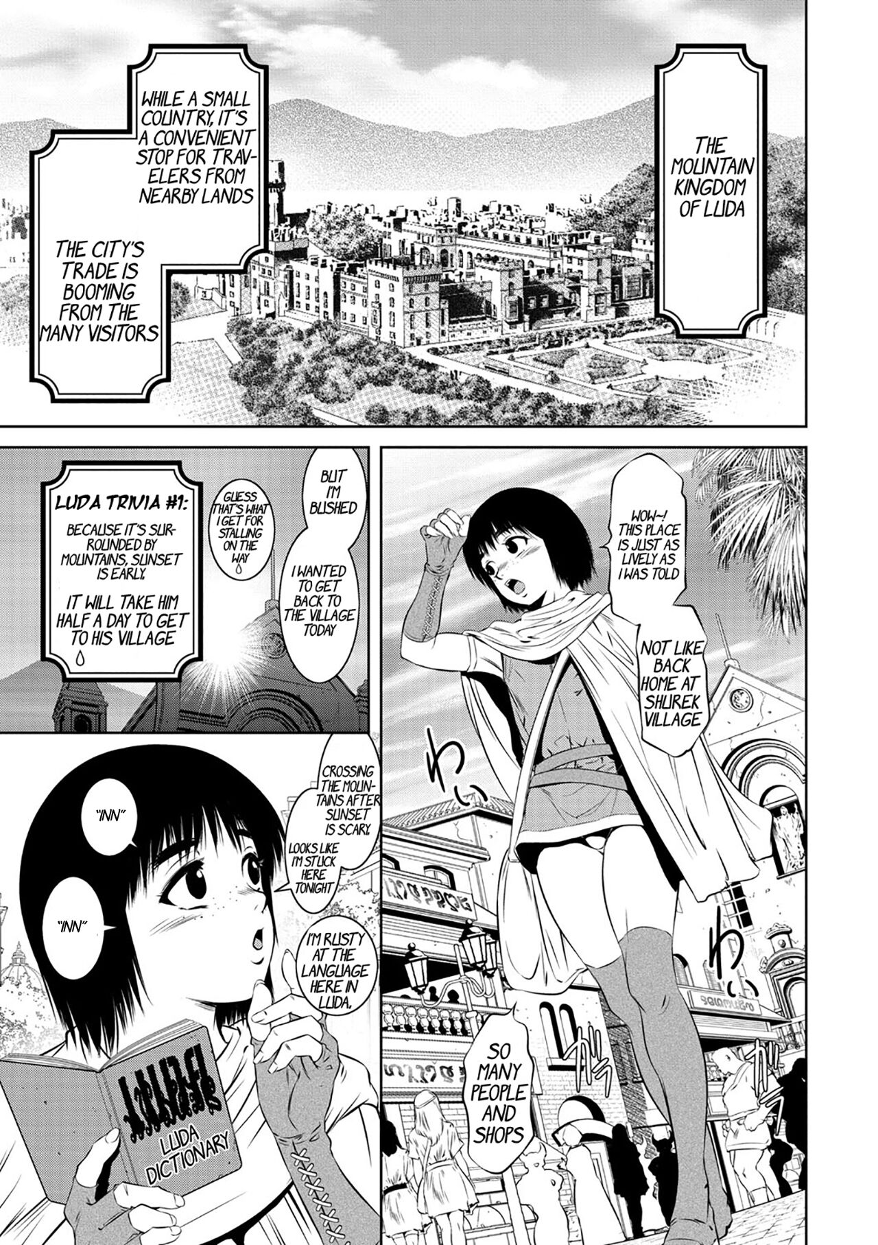 ~Ruda Oukoku Kitan~ 2 Jinngai Iroyado no Jusei Shounen | ~Kingdom of Luda~ 2 The Fertile Boy in the Inhuman Inn page 3 full