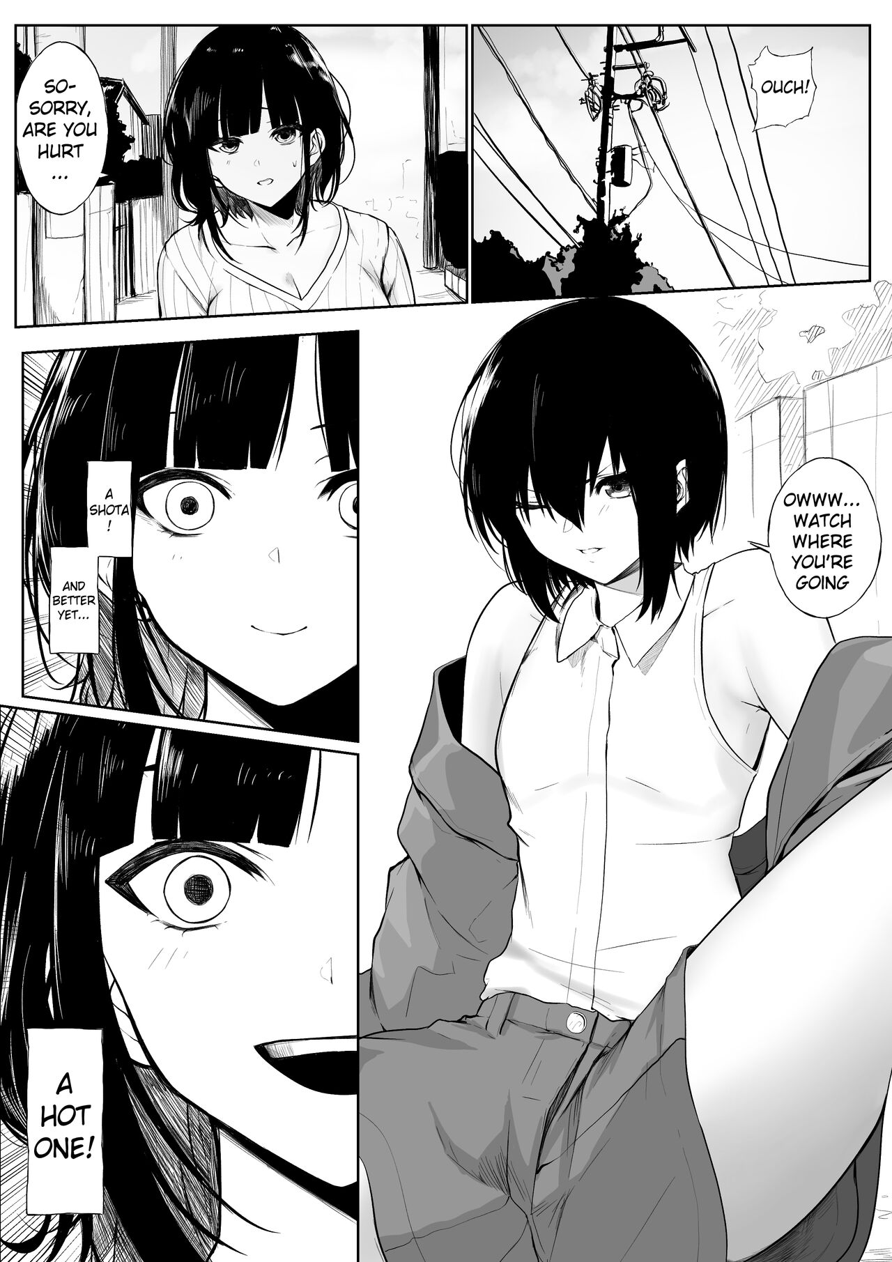 Shota ga utk Onee-san ni Taberarechau Hanashi | Story of a Shota Getting Eaten by Utako Onee-san page 1 full