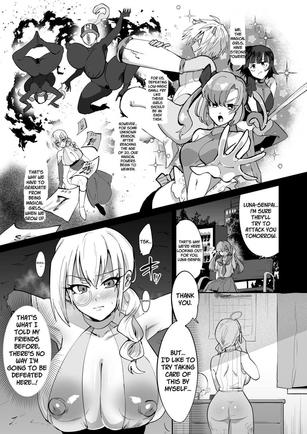 Mahou Shoujo vs Futanari Sentouin Shimai  | Magic Girl vs. Futanari Combatant Sisters page 5 full