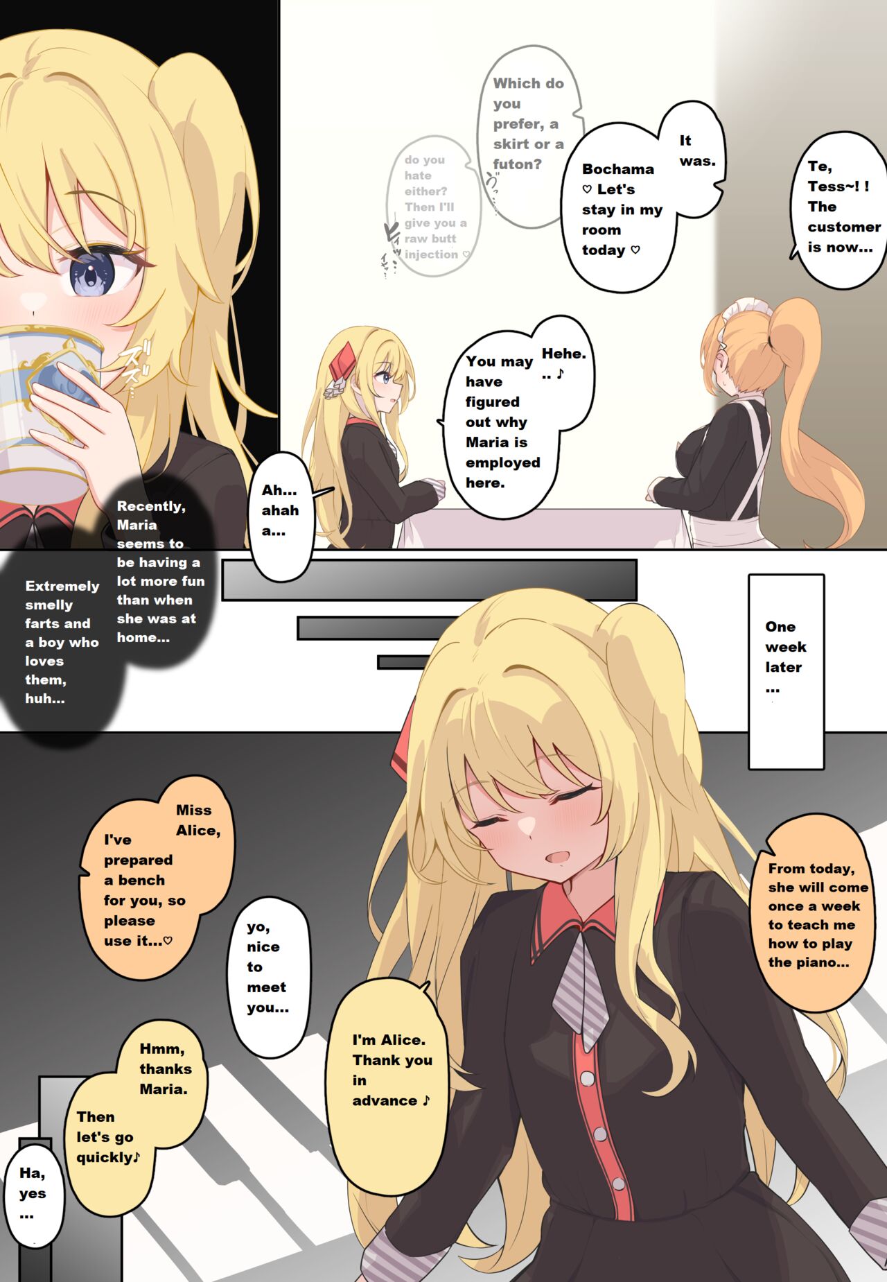 Maids farting their Master page 2 full