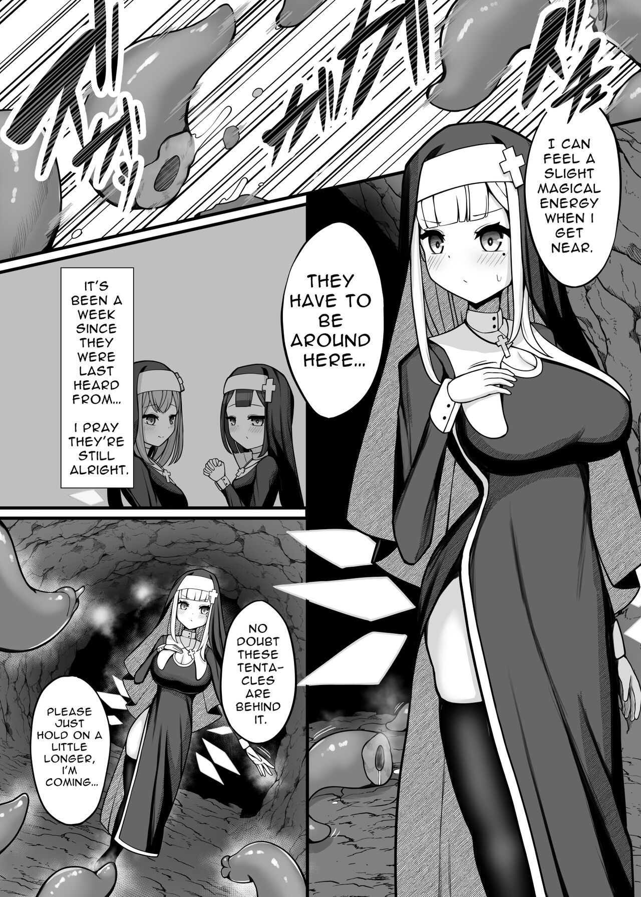 Taima Sister Shokushu Naedoko Hon | Exorcist Nun Tentacle Seedbed Book page 4 full