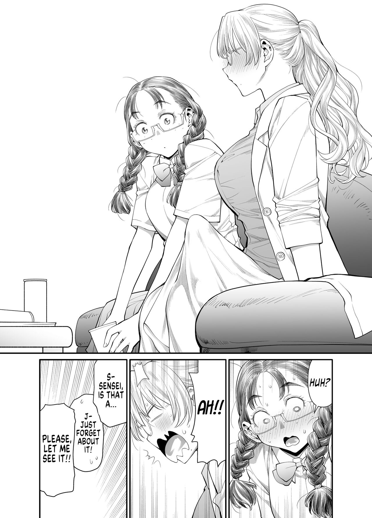 Zenbu, Sensei no Sei. Futanari Onna Kyoushi ga Onanie Chuudoku Yuutousei o Sukkirisaseru Hanashi. | It's All Sensei's Fault! page 9 full