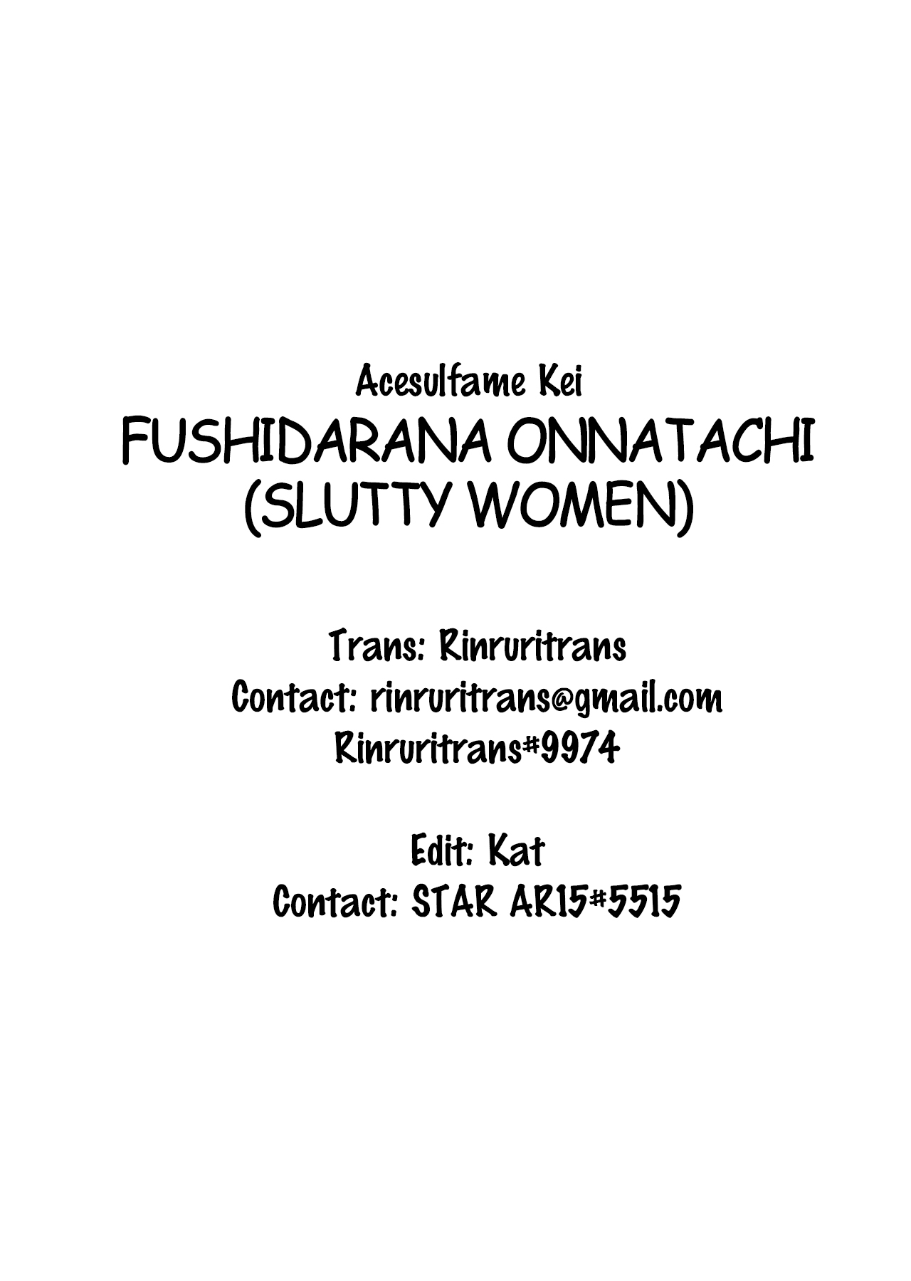 Slutty Women | Fushidarana Onnatachi page 2 full