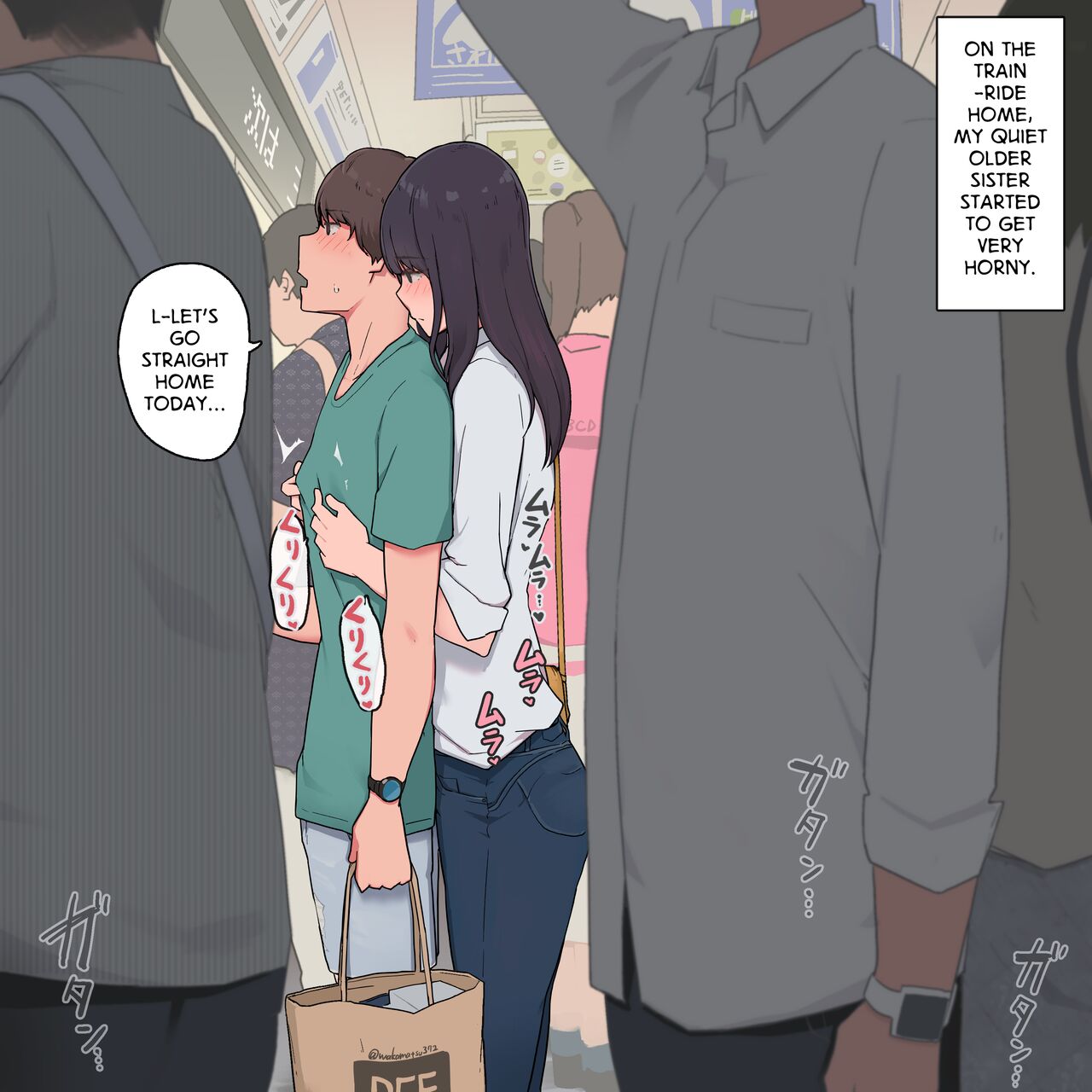 Otouto o Isei to Shite Isshiki Shite Shimau Mukuchi na Onee-chan | A Quiet Older Sister Who Has Come to See Her Brother as a Man page 1 full