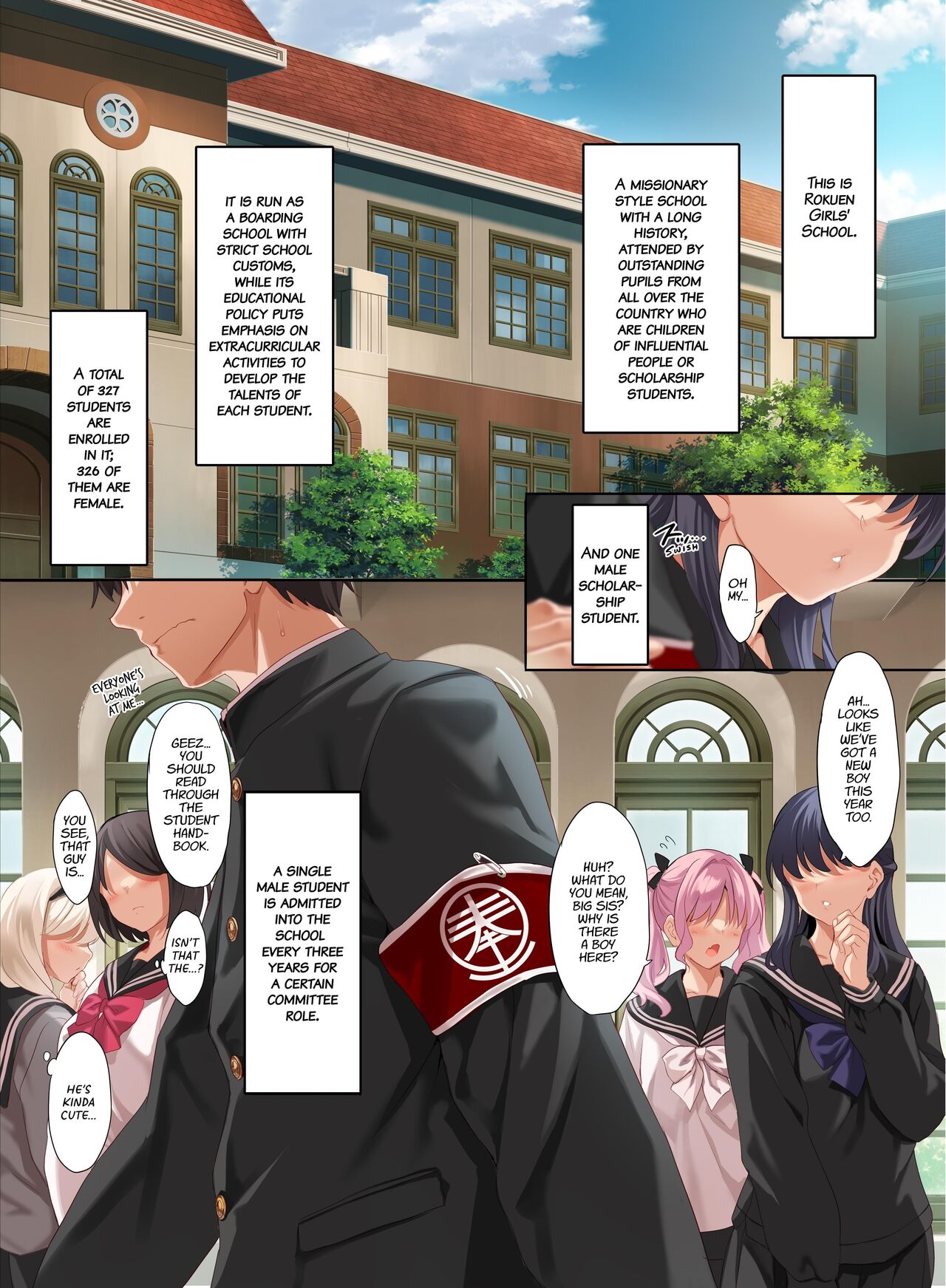 [clesta (Cle Masahiro)] Jogakkou de Otoko Hitori na node Kousoku de Seiyoku no Hakeguchi ni Sareru Nichijou | The Only Guy at an All Girls Academy is Obligated to PUT OUT ~Sex Service Stallion Duty~ [English] [Digital] Hentai - Raw  2