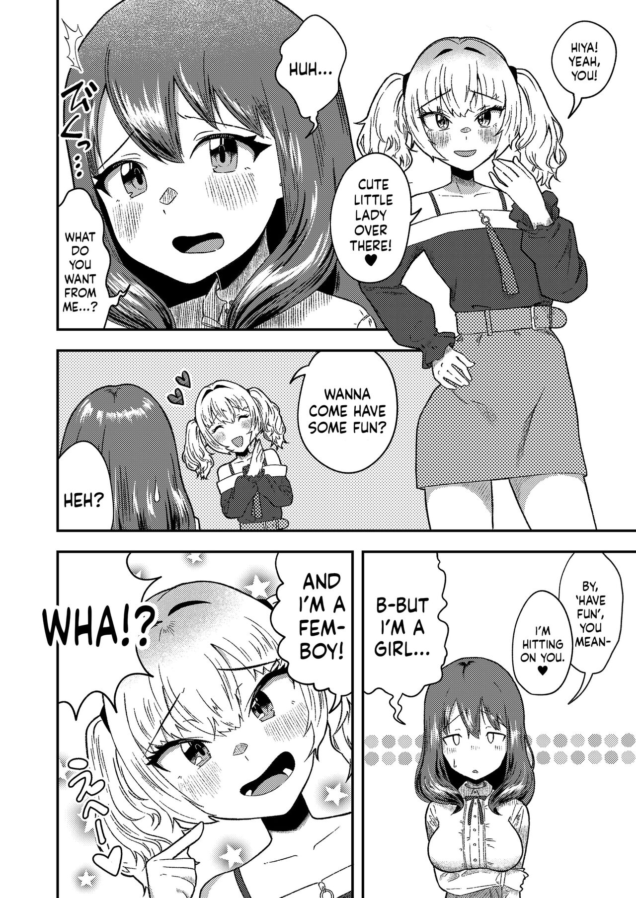 Mesu Gal Otokonoko ga Futanari Onee-san ni Wakarasarechau...! | A Bitchy Femboy Gyaru Comes To 'Understand' A Futanari Onee-san! page 6 full