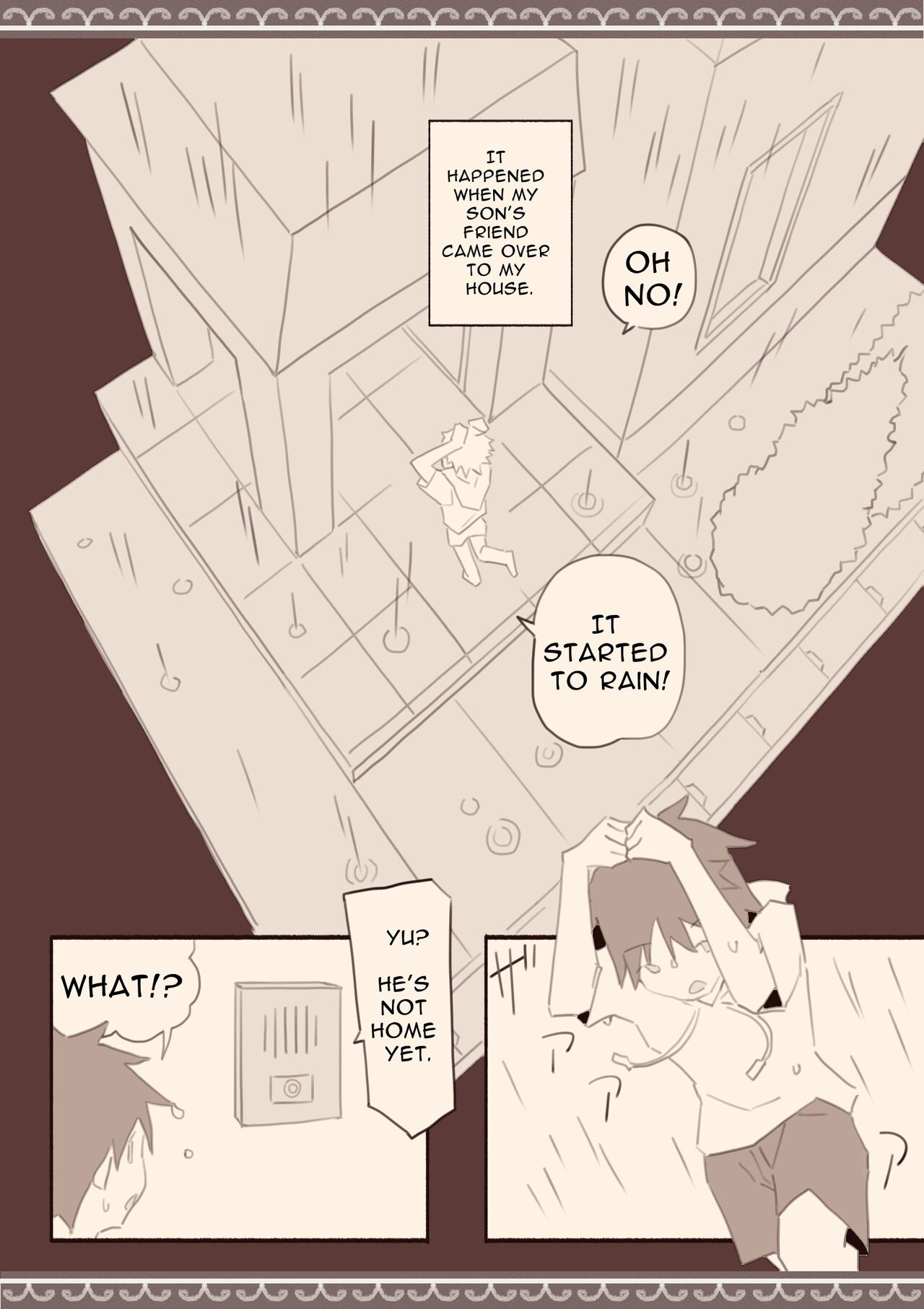 Ame no Hi, Musuko no Tomodachi to | On A Rainy Day, With My Son's Friend page 2 full
