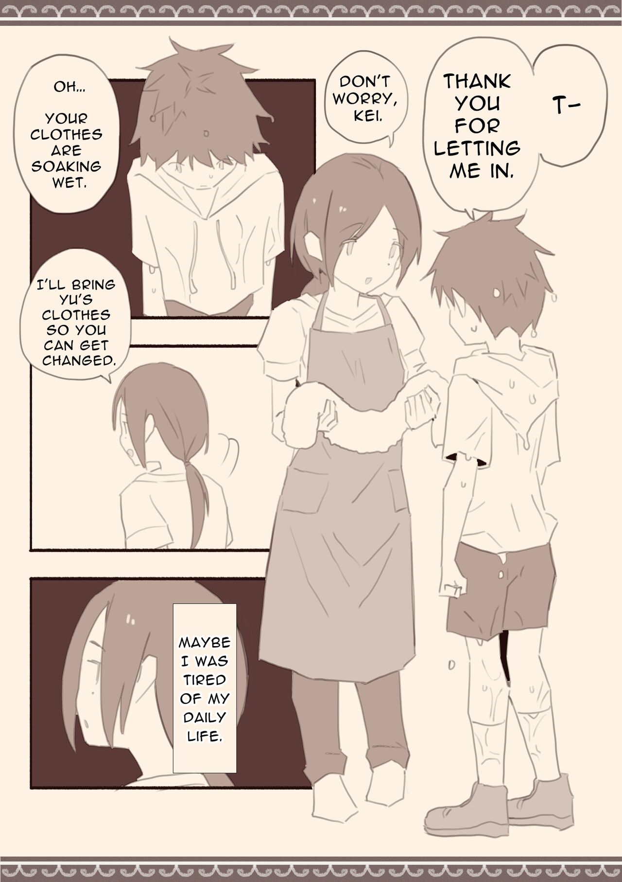 Ame no Hi, Musuko no Tomodachi to | On A Rainy Day, With My Son's Friend page 3 full
