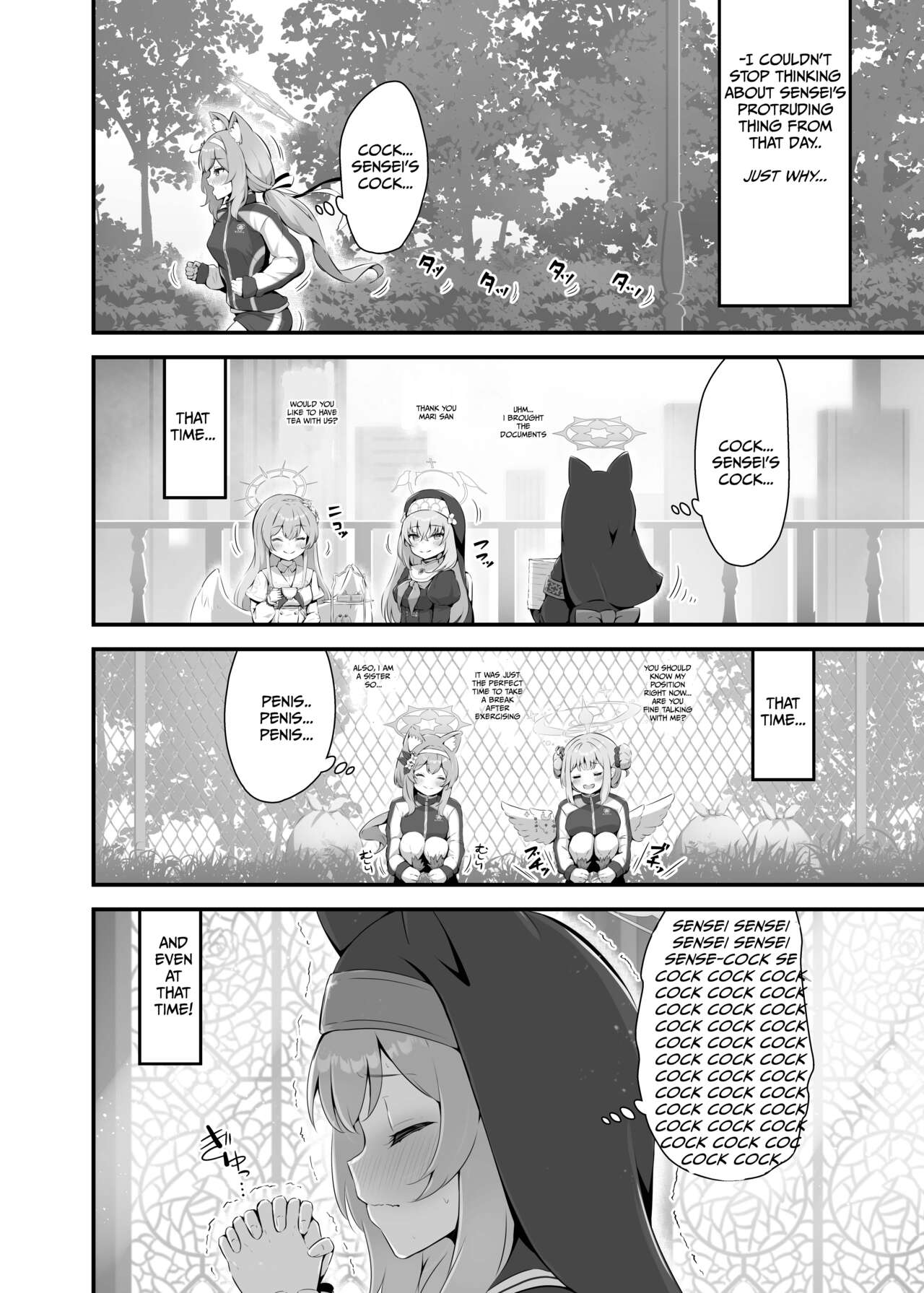 Fluid Liquid  Mari ga Sensei no Gorippa-sama o Ukkari Mite Shimatta Kekka...! | What came about after Mari accidentally peeked at Sensei's Mr. Massive page 4 full
