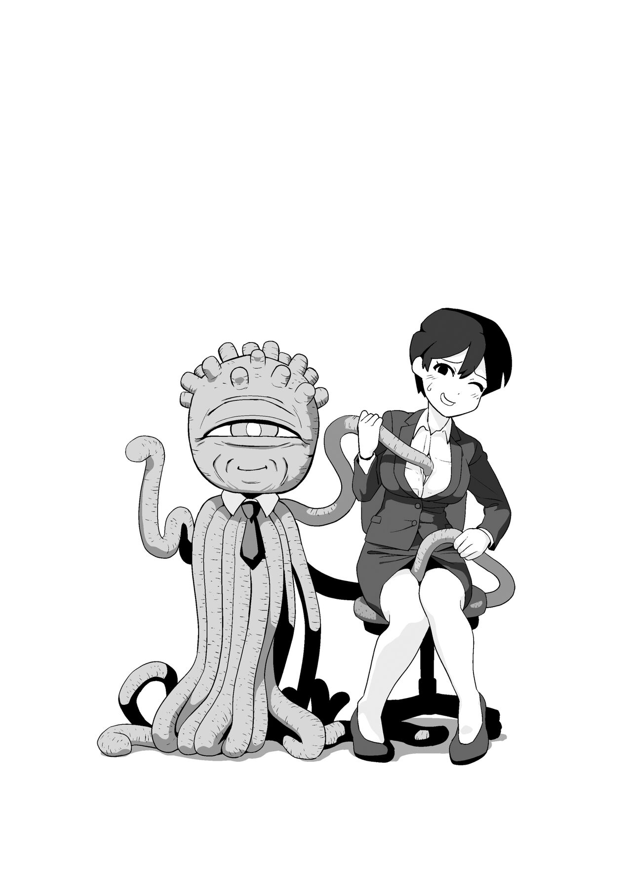 Shokushuhito no joushi ni sekuhara-sareru hanashi | My Story of Sexual Harassment From my Tentacle Boss page 2 full