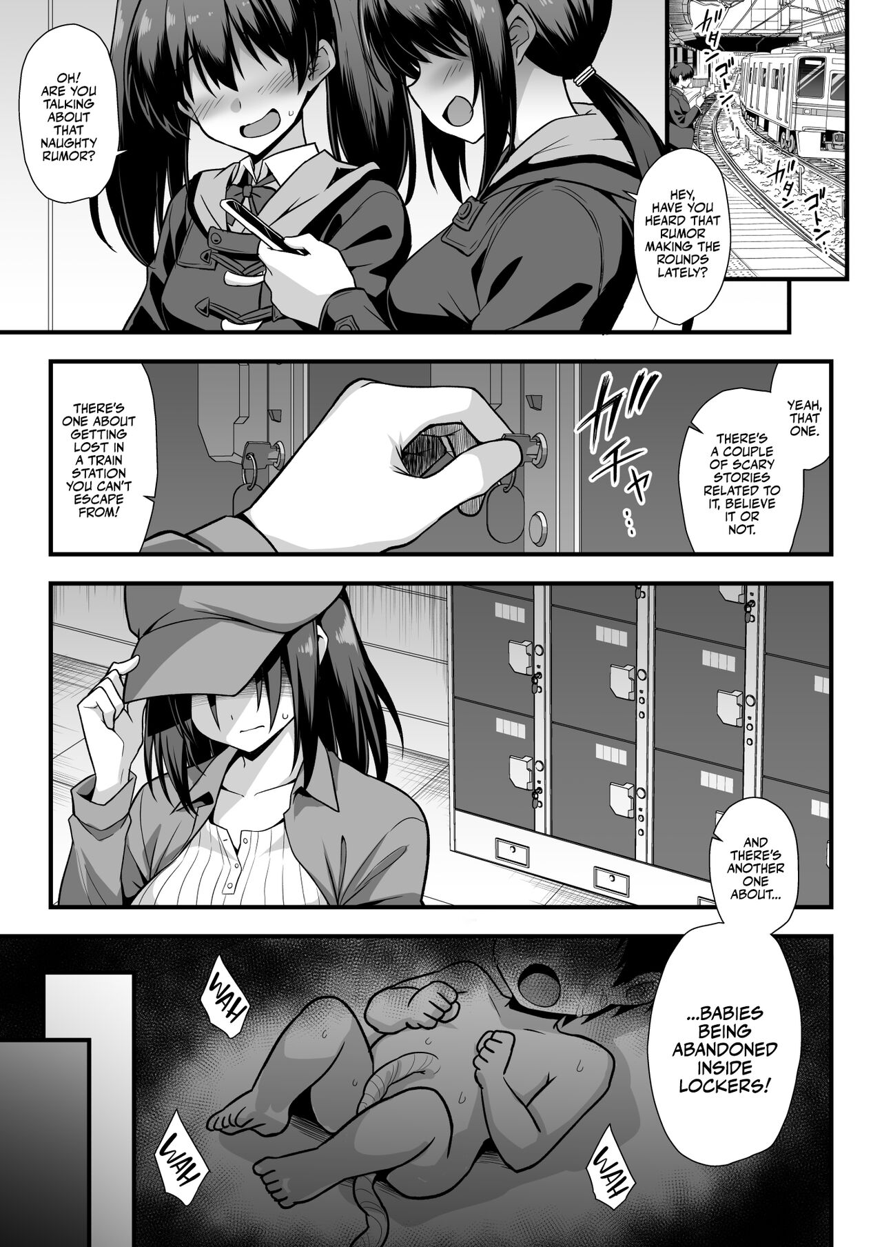 Kaidan Toshi Densetsu Shinya no Eki de Mesugaki ni Totsuzen Ecchi o Semarare Shiboritorareru Hon | I Got Lost at the Kisaragi Station, and a Spooky Brat Fucked Me Dry! page 2 full