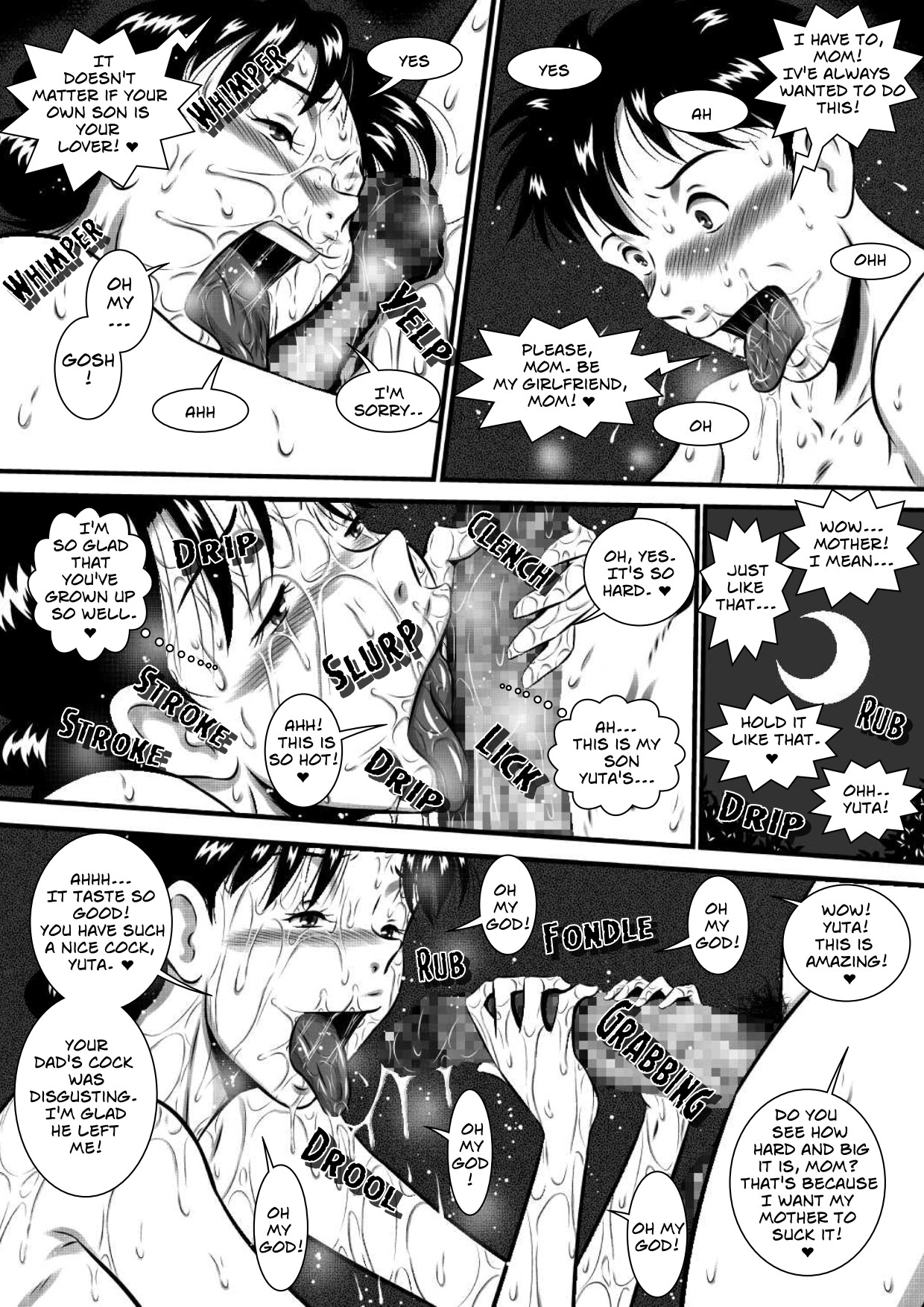 Kaa-san, Kaa-san! Kaa-saaaan! Mujintou, Oyako Futari de Yagai Sex! | Mother, Mother - Mother And Son Have Sex, On An Abandon Island page 9 full