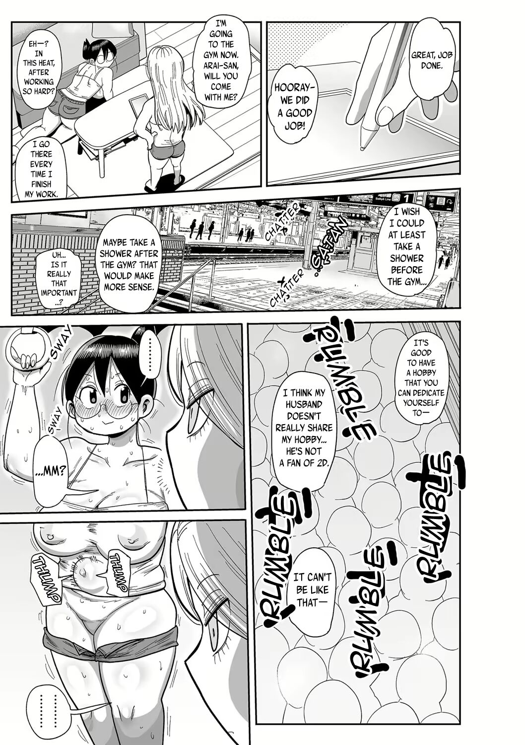 Komochi Tsuma no Arai-san ~Gym de Ase o Nagasou~ | Komochi Tsuma no Arai-san: Let's Sweat at the Gym! page 5 full