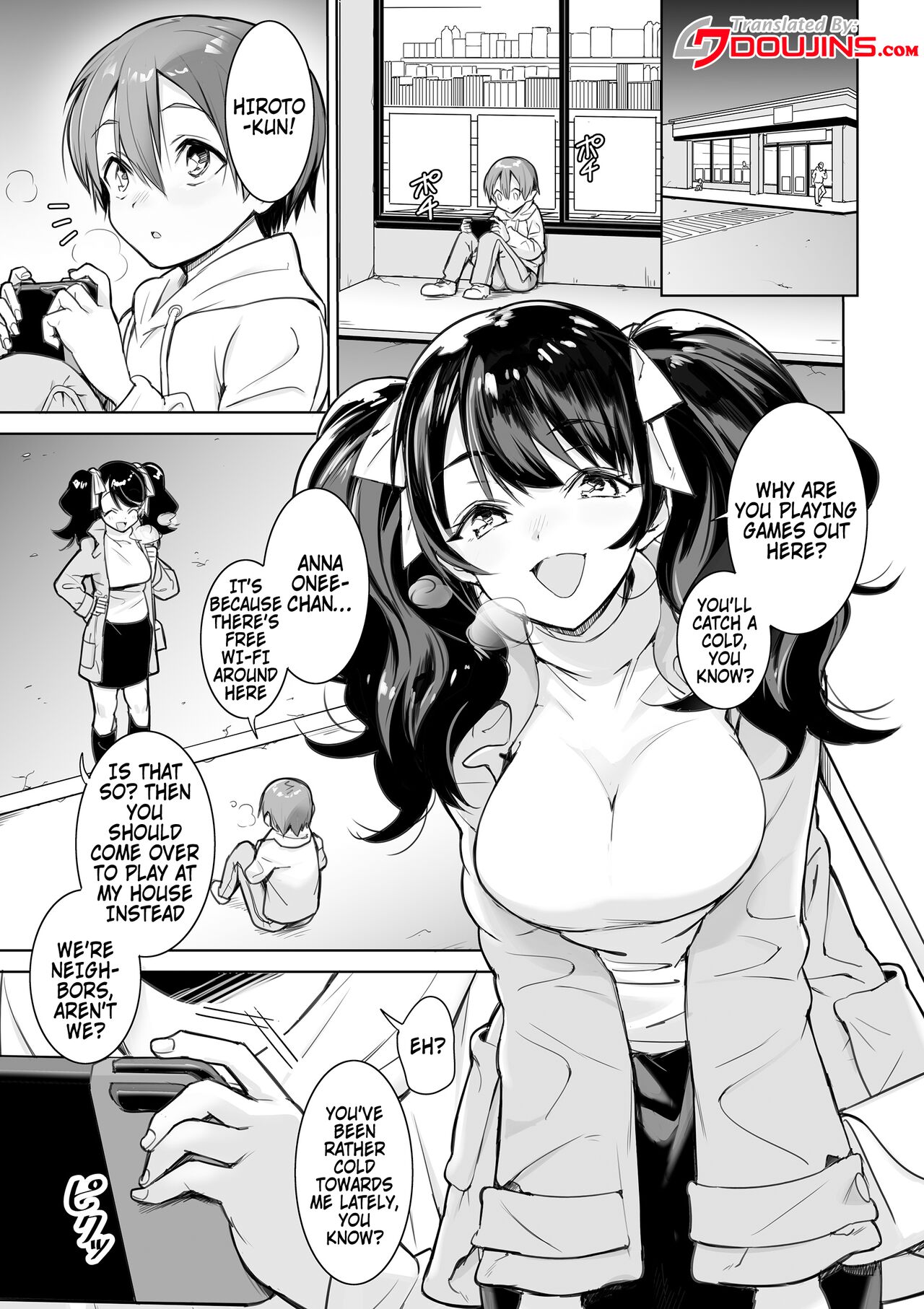 Osananajimi no Onee-chan ni Sasowarechau Hanashi | Being Propositioned By My Older Childhood Friend page 2 full
