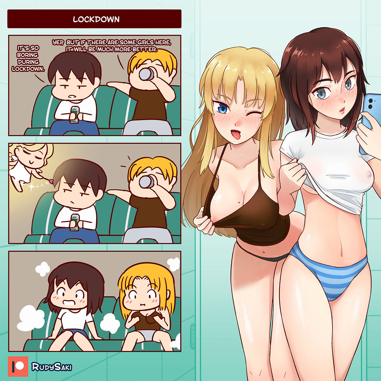 Genderbent Gag Comic 2021-2022 page 1 full