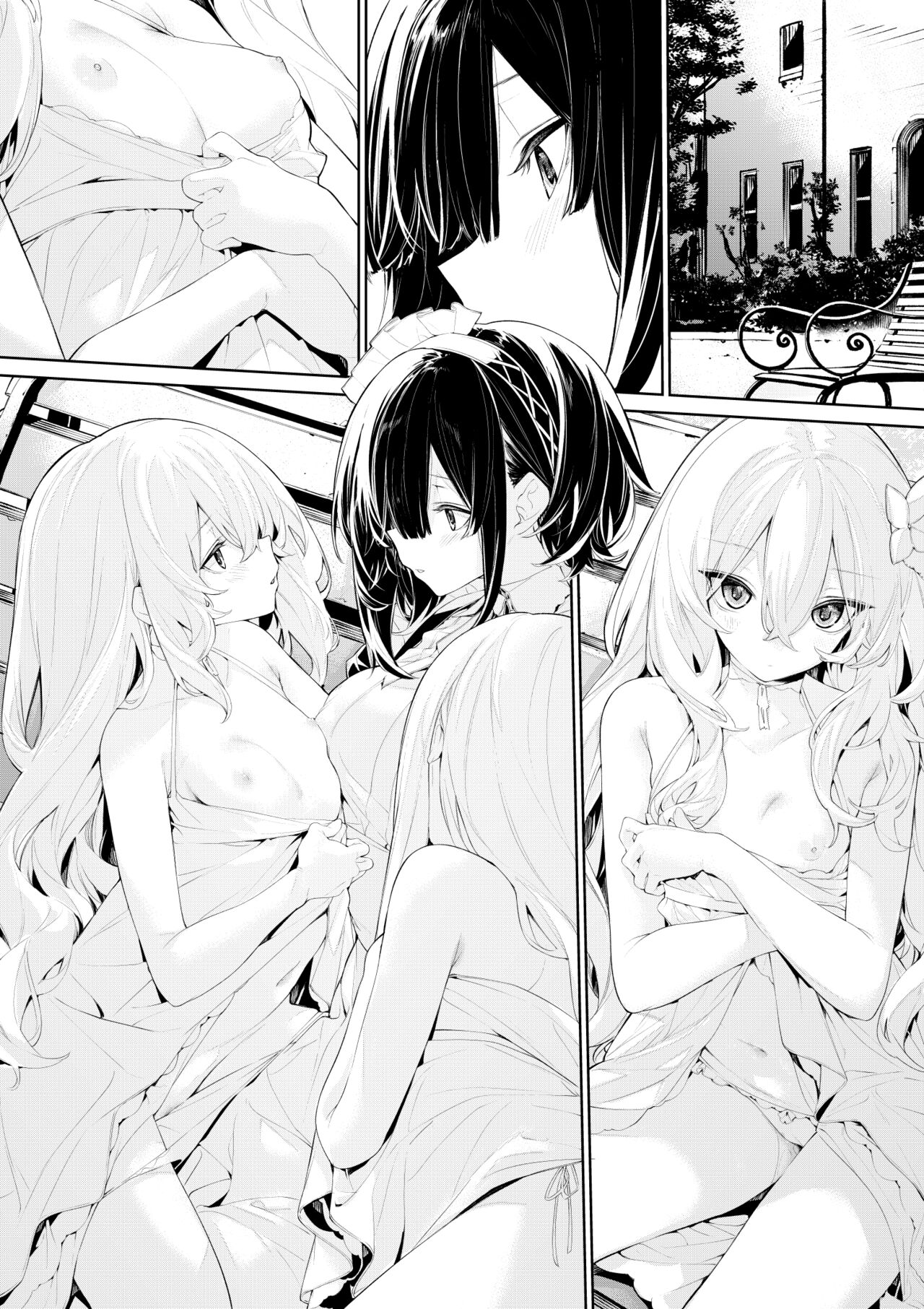 Soto de  Maid-san o Yuuwaku Suru Shimai no  Ojou-sama page 7 full