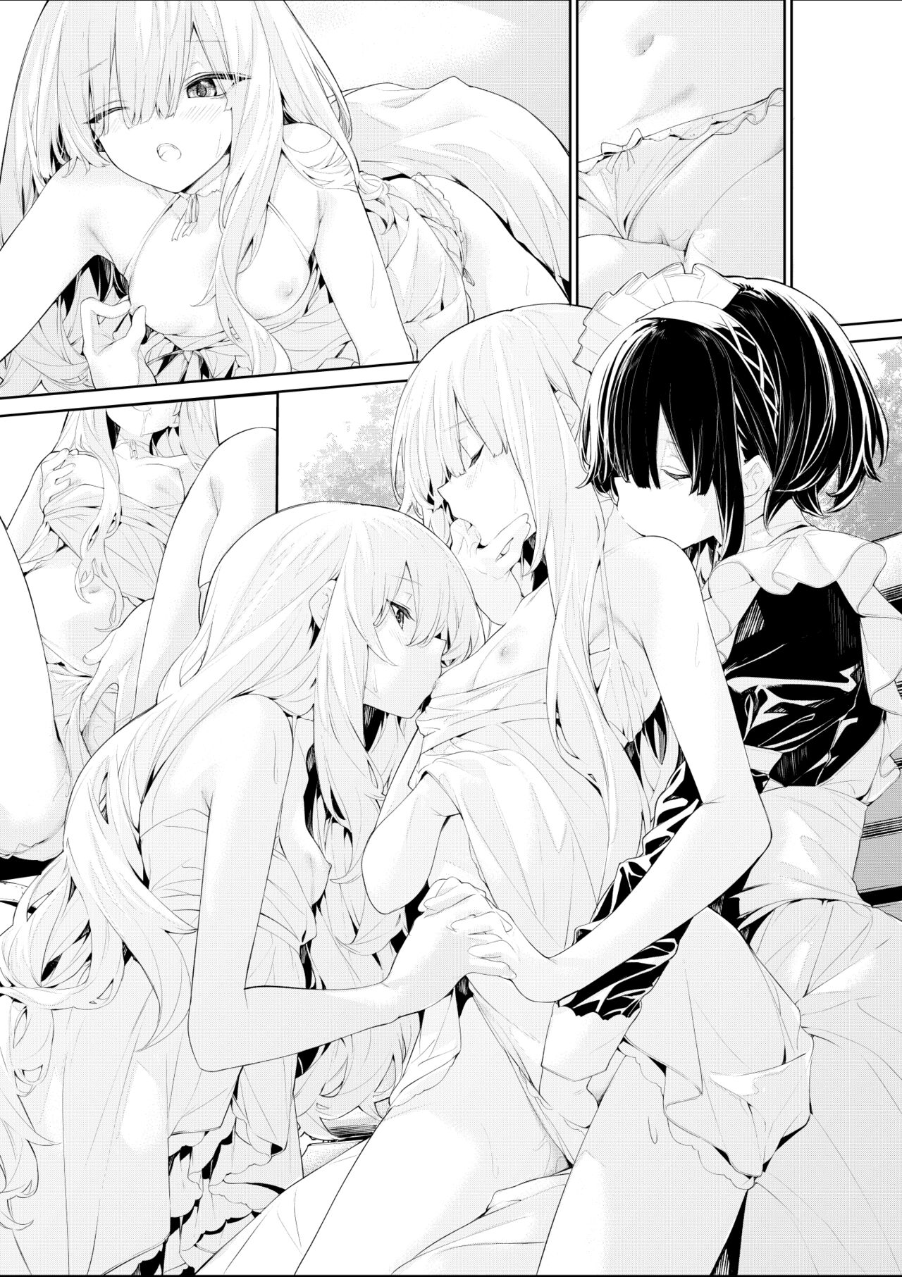 Soto de  Maid-san o Yuuwaku Suru Shimai no  Ojou-sama page 9 full