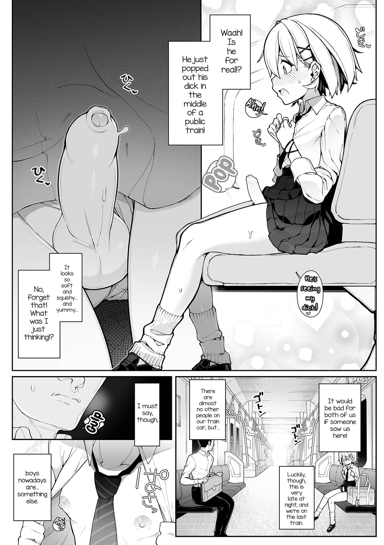 Densha de Yuuwaku Otokonoko! page 4 full
