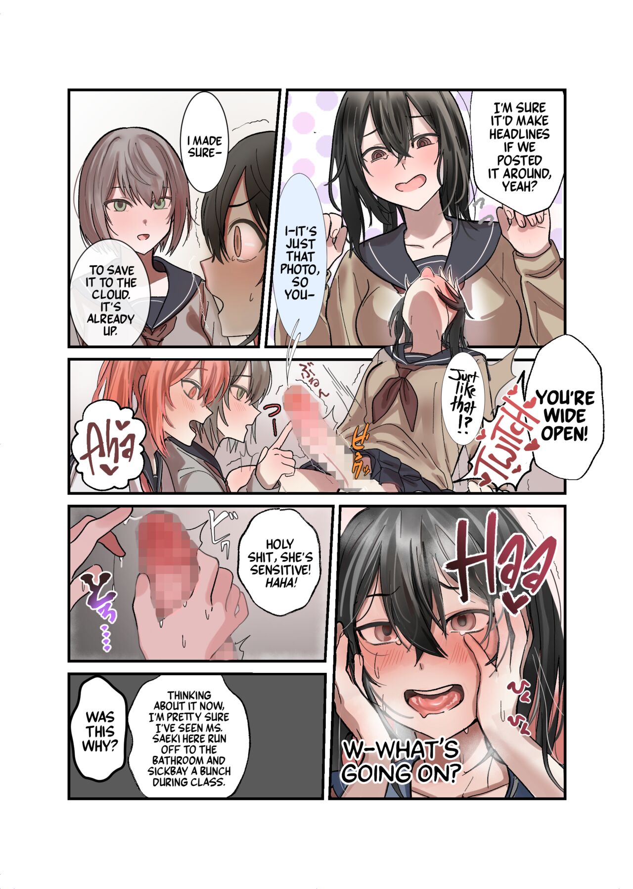 Yuutousei Mazomesu JK, Futanari Onabare~ Ijimekko ni Hasamare Sakuseitaikyuu! page 10 full