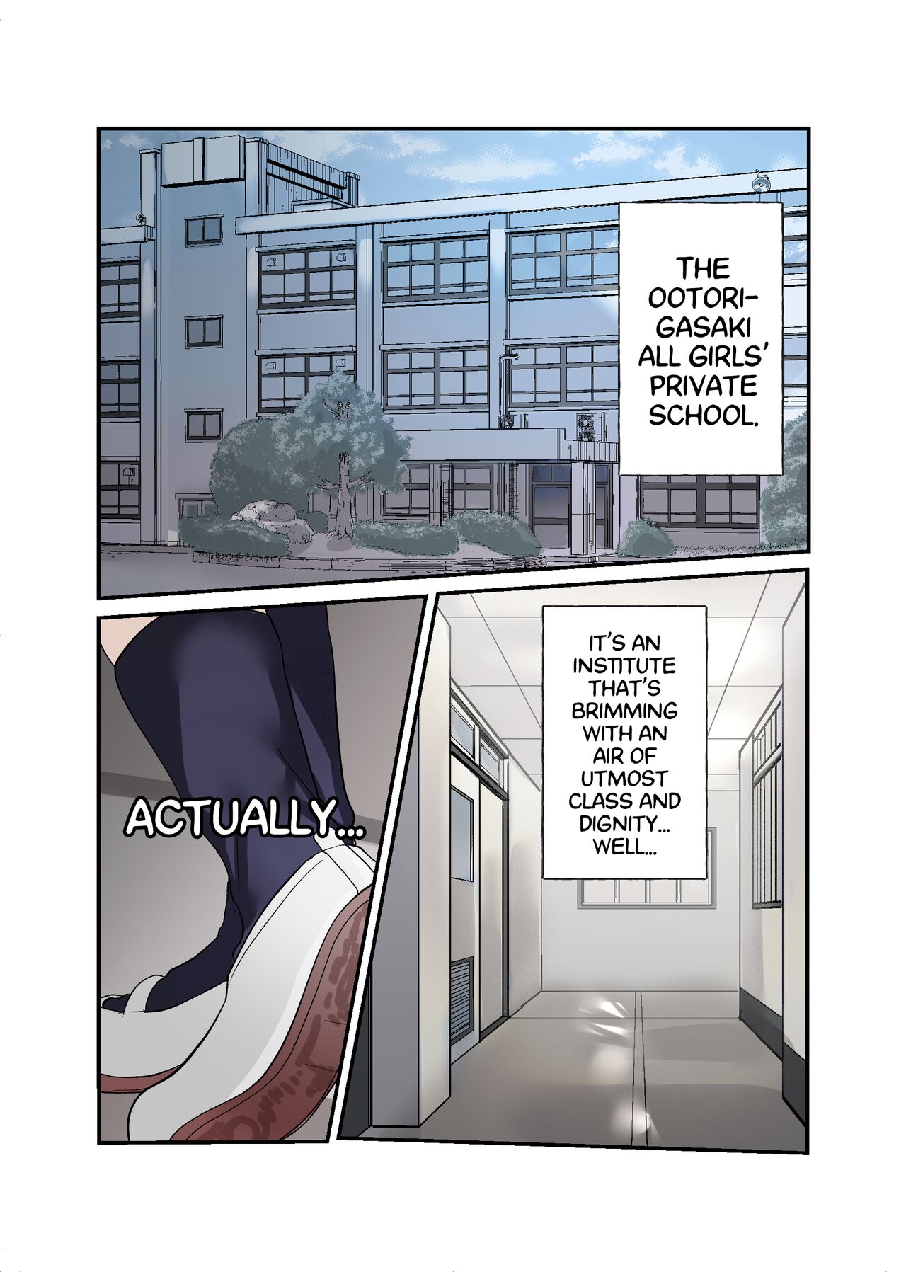 Yuutousei Mazomesu JK, Futanari Onabare~ Ijimekko ni Hasamare Sakuseitaikyuu! page 3 full