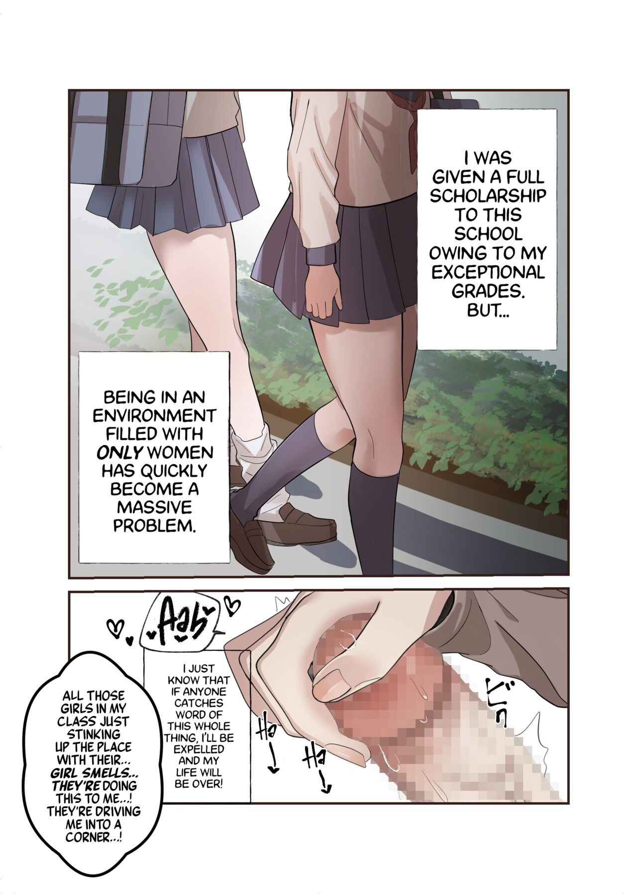 Yuutousei Mazomesu JK, Futanari Onabare~ Ijimekko ni Hasamare Sakuseitaikyuu! page 6 full