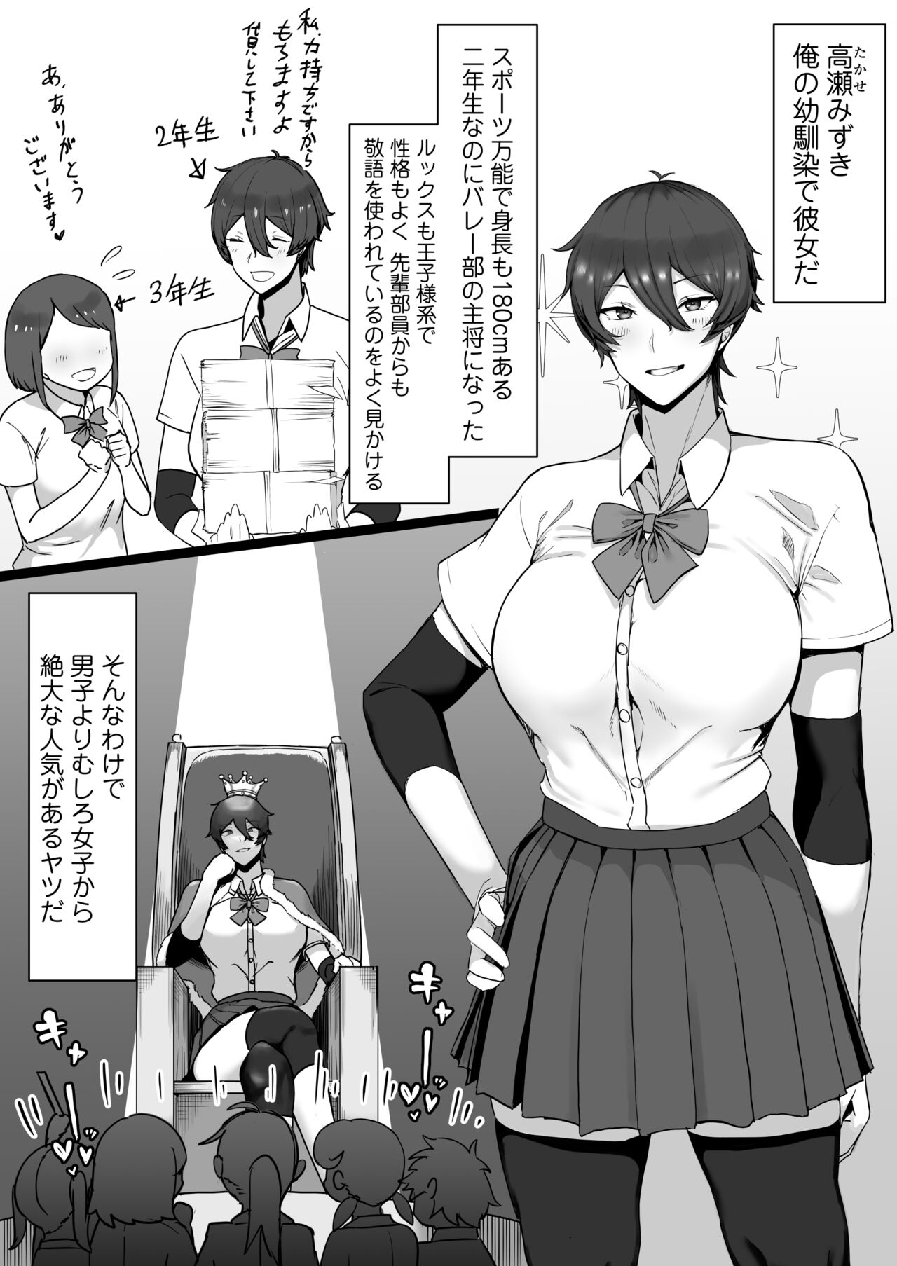 Ouji-sama-kei de Joshi kara Motemote dakedo Jitsu wa Maso Mesu Neko na Osananajimi to Jittori Ecchi suru Hon page 7 full