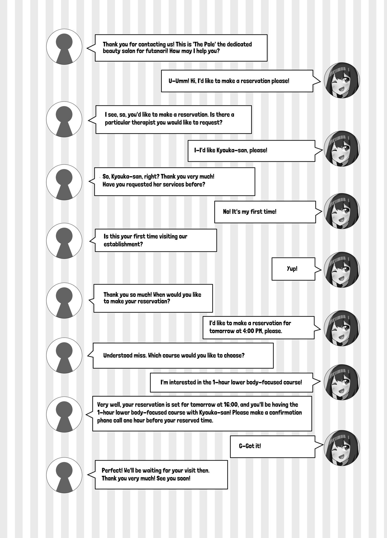 Futanari Kaiwai no Ecchi na Omise ni Itte Mita! ~Kenzen? Esthe-ten Hen~ | I went to the naughty shops in the futanari neighborhood! ~Wholesome? Beauty Salon~ page 3 full