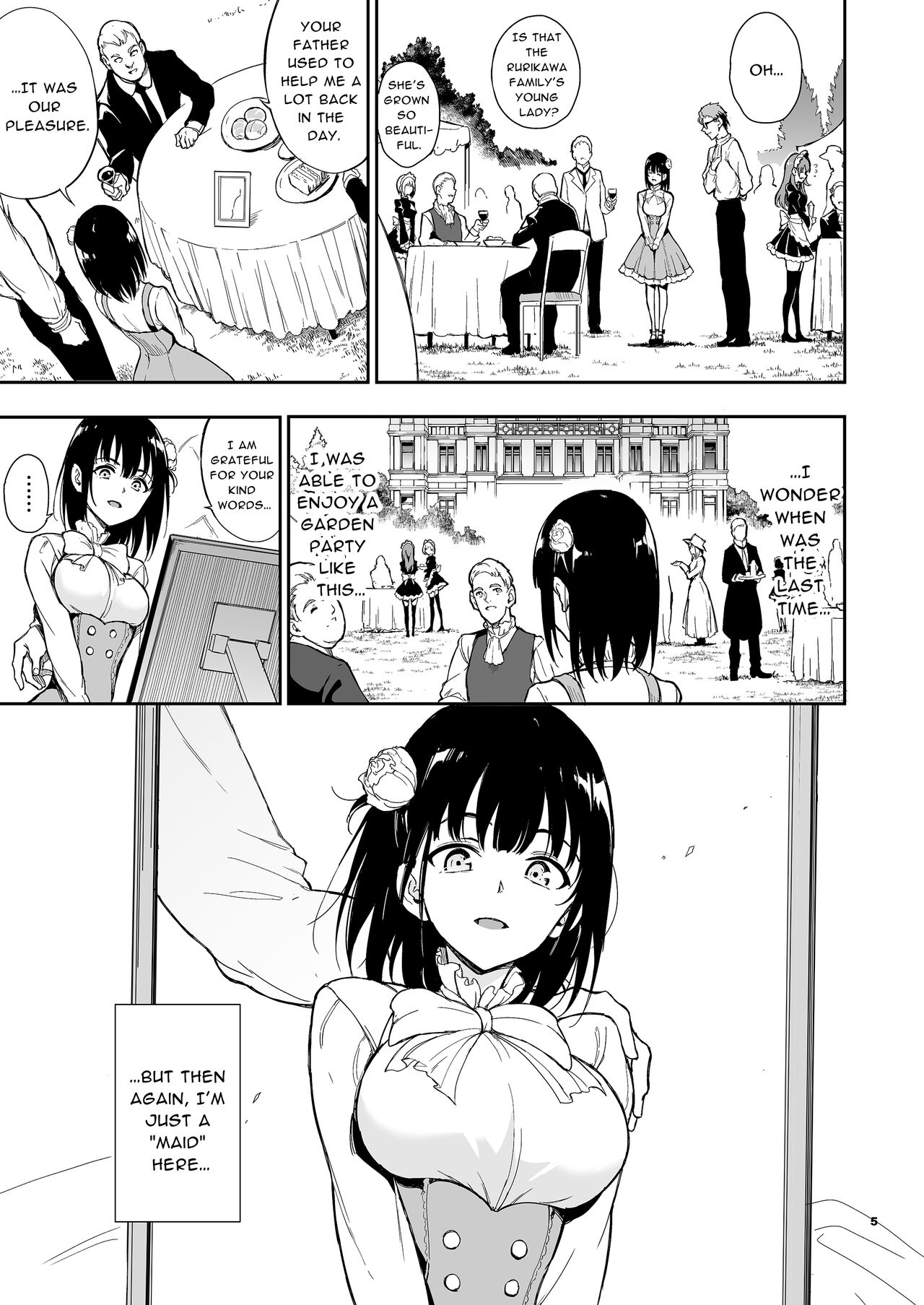 Maid Kyouiku. 5 -Botsuraku Kizoku Rurikawa Tsubaki page 5 full